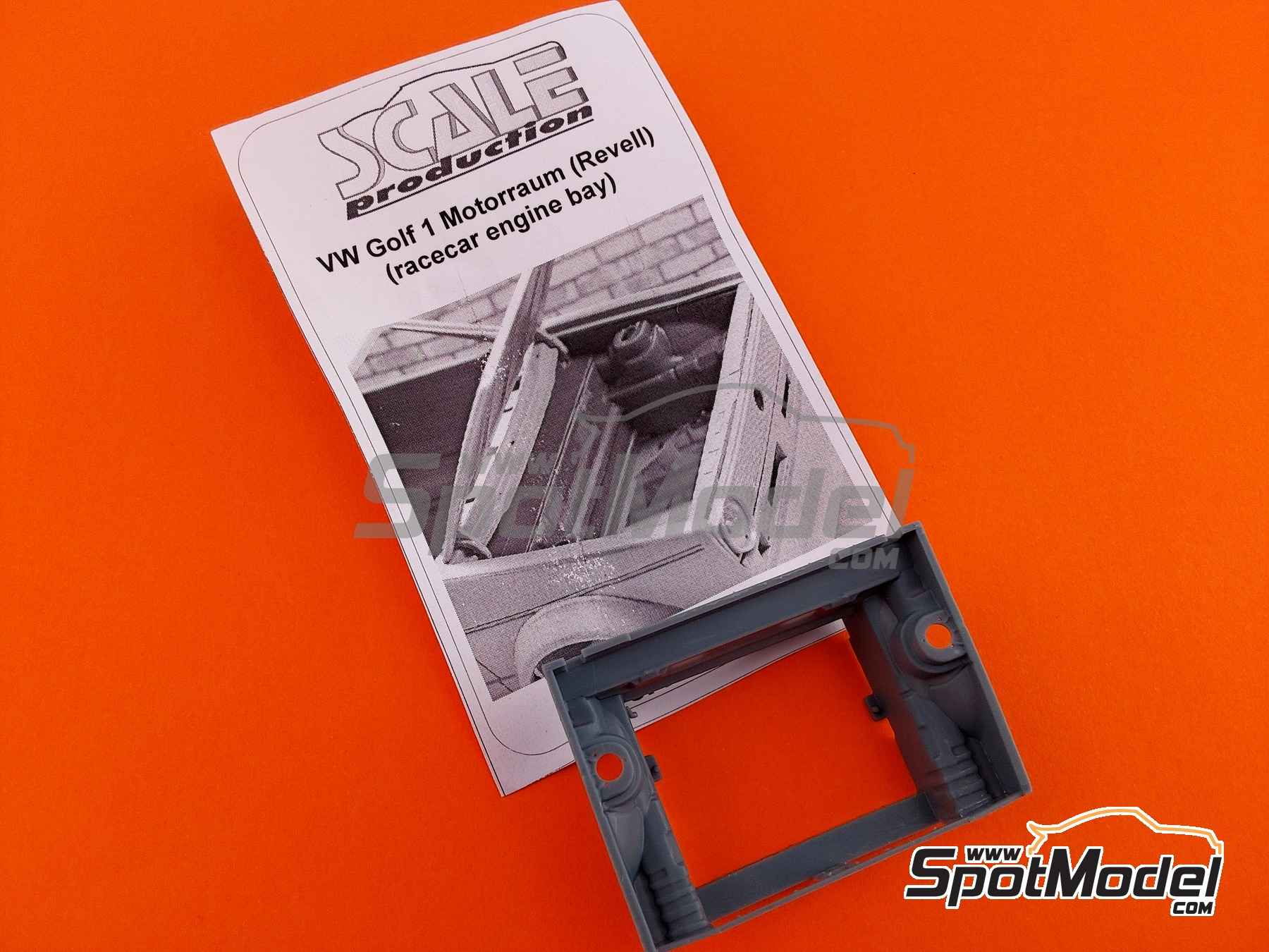 Image 5: Volkswagen Golf MK.I racecar engine bay | Detail in 1/24 scale manufactured by Scale Production (ref.&nbsp;SPTK24065M)
