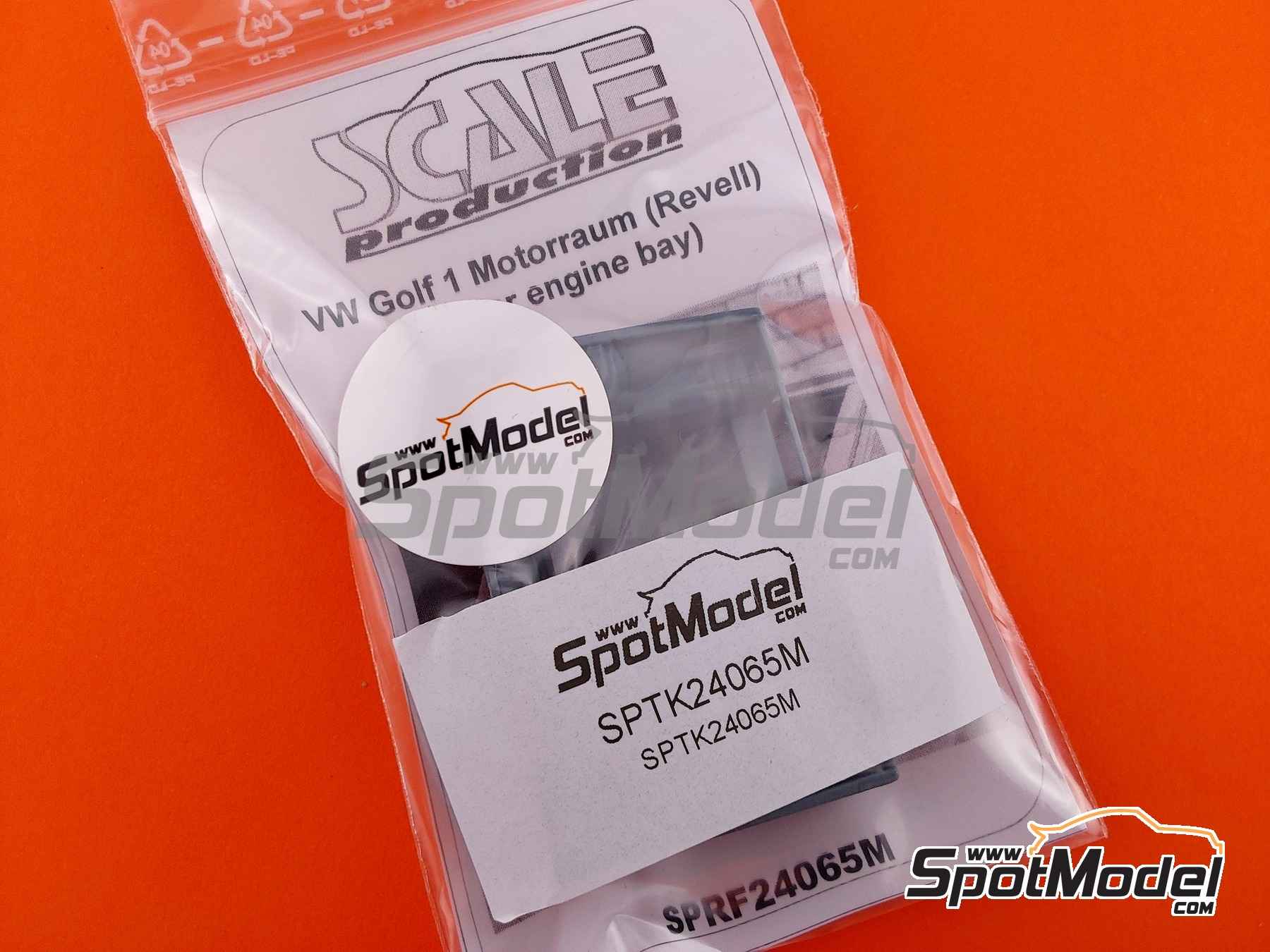 Image 8: Volkswagen Golf MK.I racecar engine bay | Detail in 1/24 scale manufactured by Scale Production (ref.&nbsp;SPTK24065M)