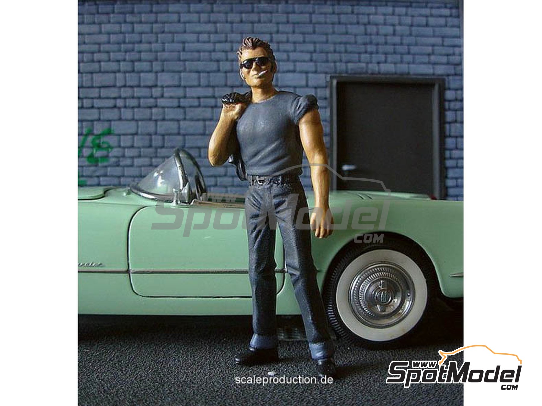 Image 1: James Dean | Figure in 1/24 scale manufactured by Scale Production (ref.&nbsp;TMF24055)