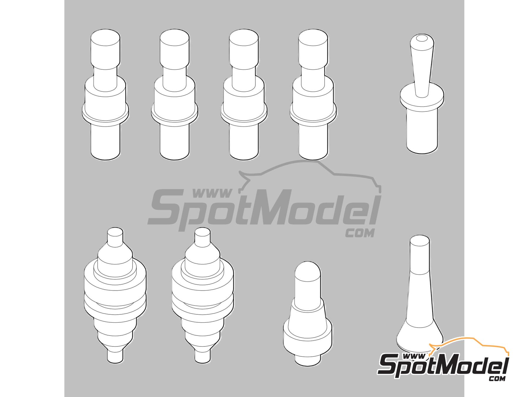 Image 7: Porsche 911 991 GT3 RSR | Detail up set in 1/24 scale manufactured by ScaleLab 24 (ref.&nbsp;SL02-043)