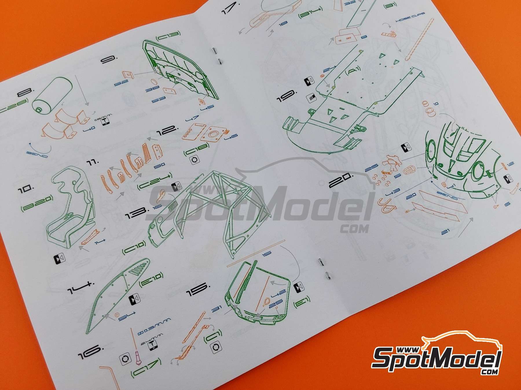 Image 19: Porsche 911 991 GT3 RSR | Detail up set in 1/24 scale manufactured by ScaleLab 24 (ref.&nbsp;SL02-043)