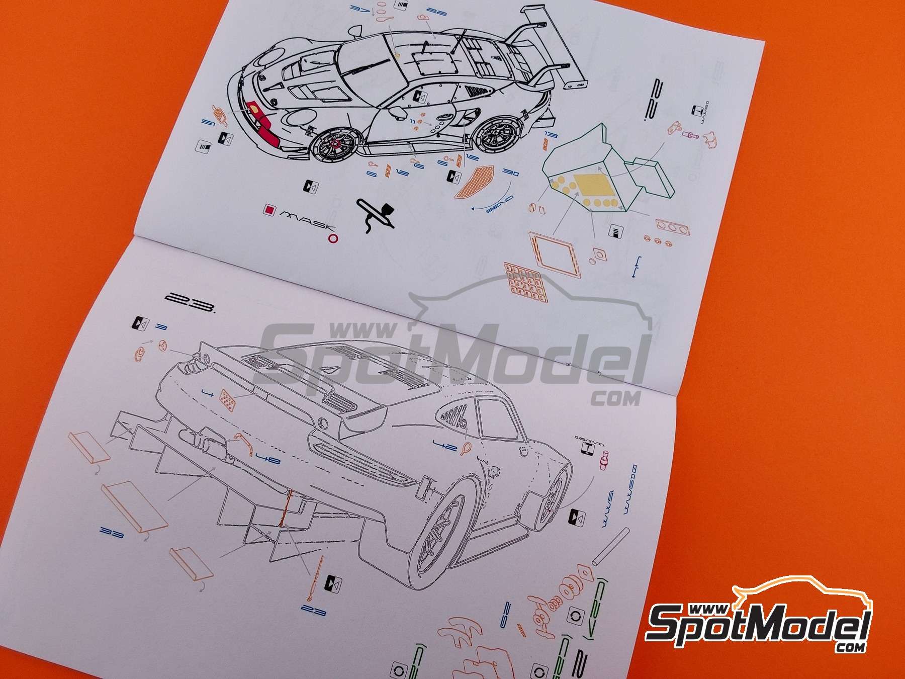 Image 21: Porsche 911 991 GT3 RSR | Detail up set in 1/24 scale manufactured by ScaleLab 24 (ref.&nbsp;SL02-043)