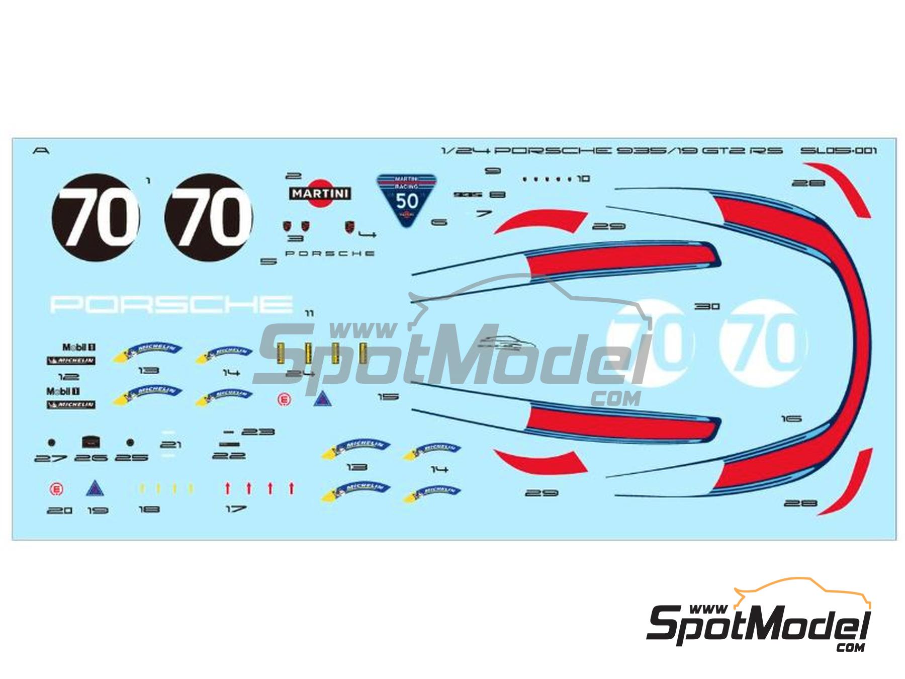 Image 17: Porsche 935/19 | Maqueta de coche en escala&nbsp;1/24 fabricado por ScaleLab 24 (ref.&nbsp;SL05-001, tambien KB08-18 y PZY-017)