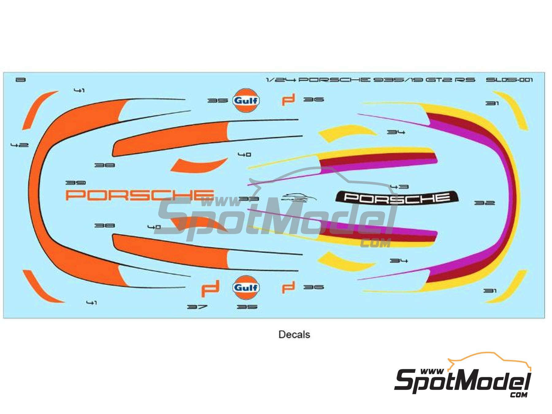Image 18: Porsche 935/19 | Maqueta de coche en escala&nbsp;1/24 fabricado por ScaleLab 24 (ref.&nbsp;SL05-001, tambien KB08-18 y PZY-017)