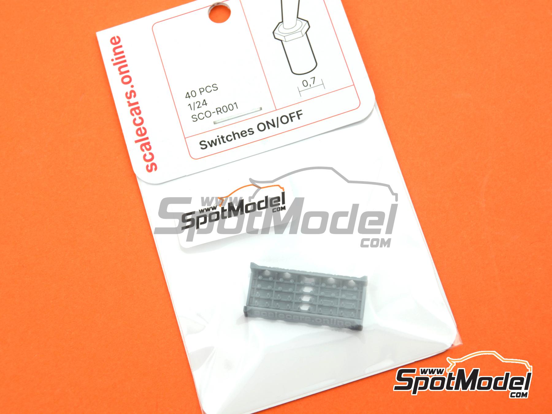 Scalecars.Online SCO-R001: Detail 1/24 scale - Switches On/Off - 40 ...