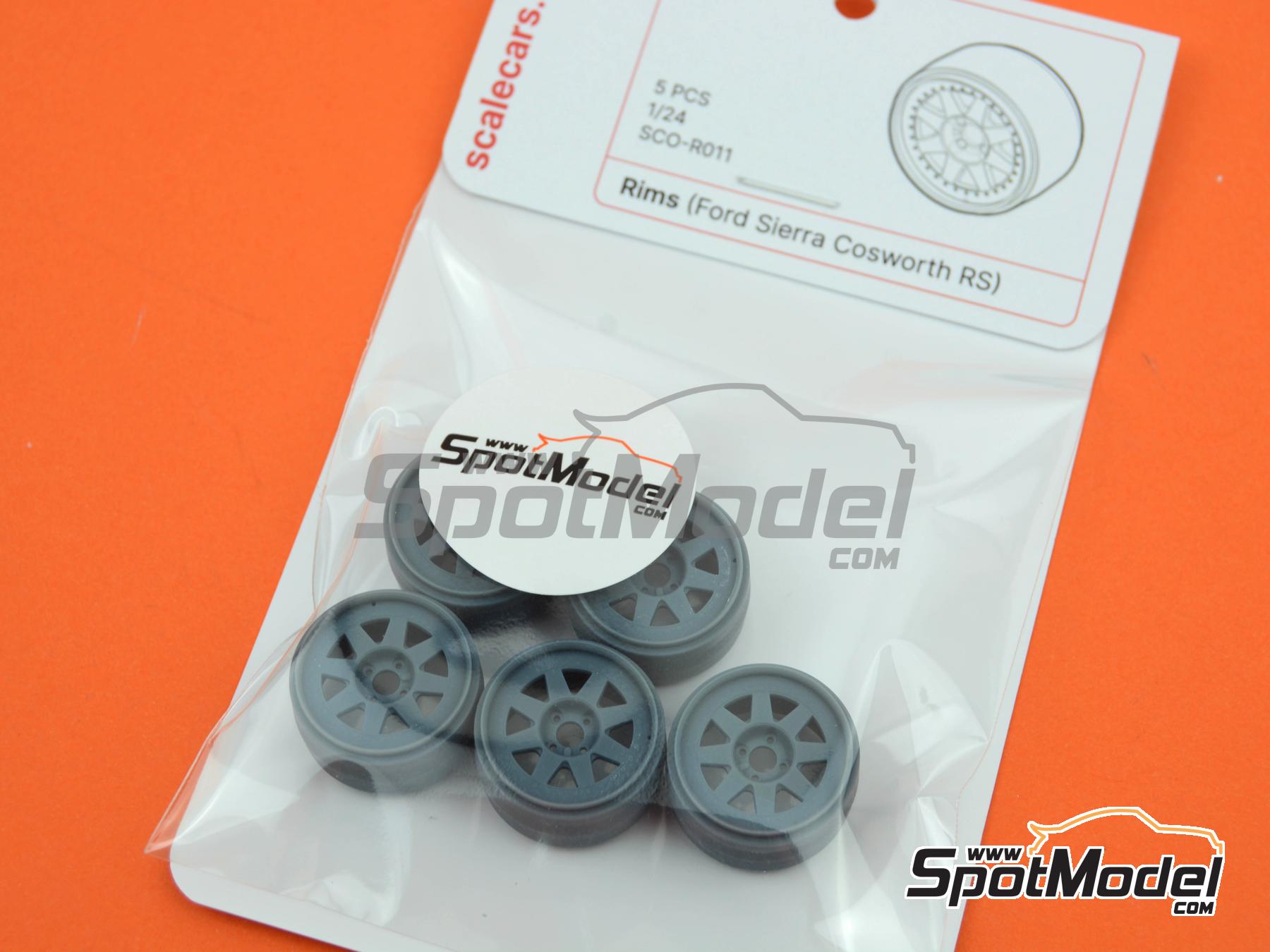 Image 8: Ford Sierra Cosworth RS | Rims in 1/24 scale manufactured by Scalecars.Online (ref.&nbsp;SCO-R011)