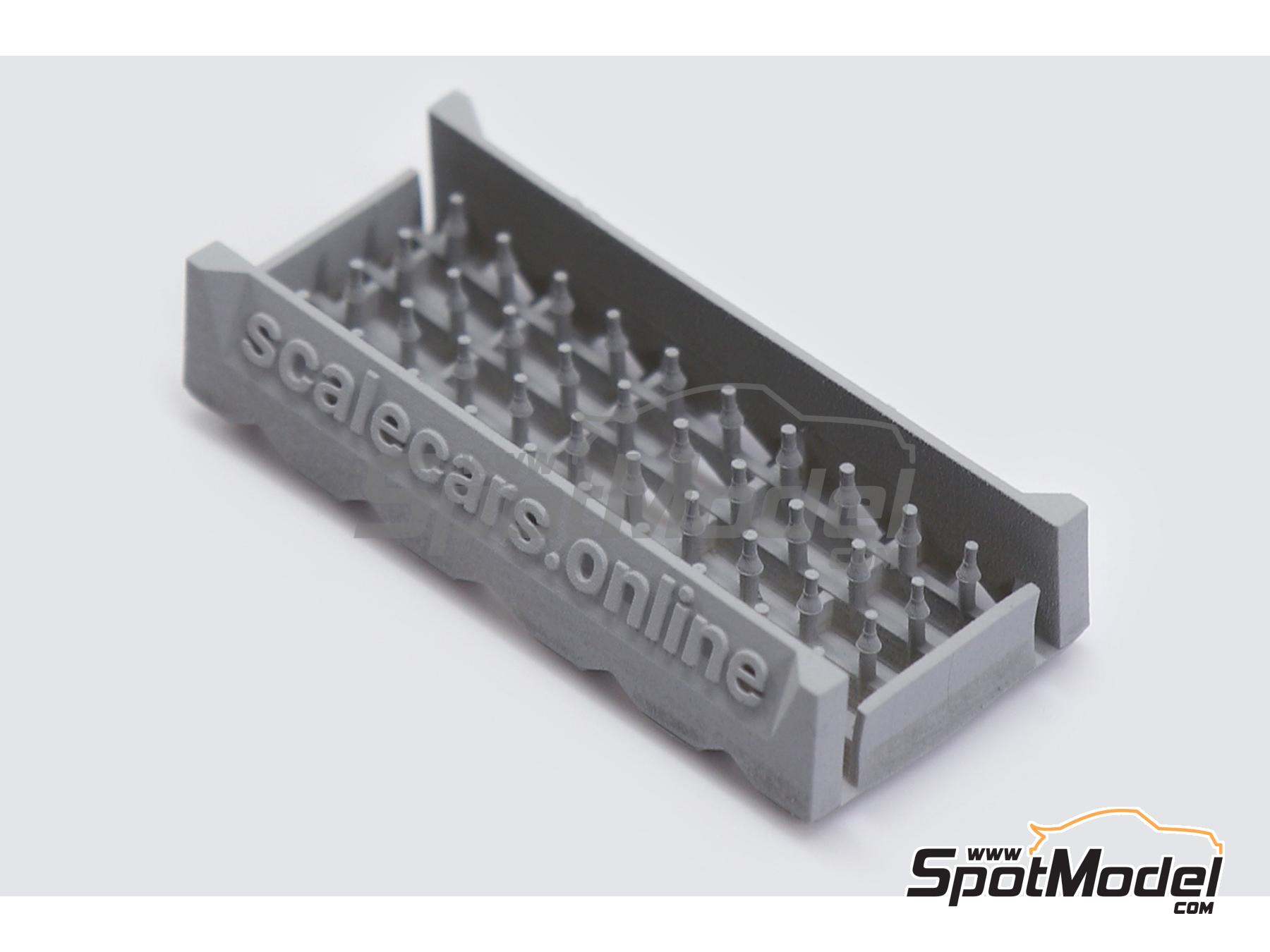 Image 2: Tire valves - type 2 | Air valve in 1/24 scale manufactured by Scalecars.Online (ref.&nbsp;SCO-R018)