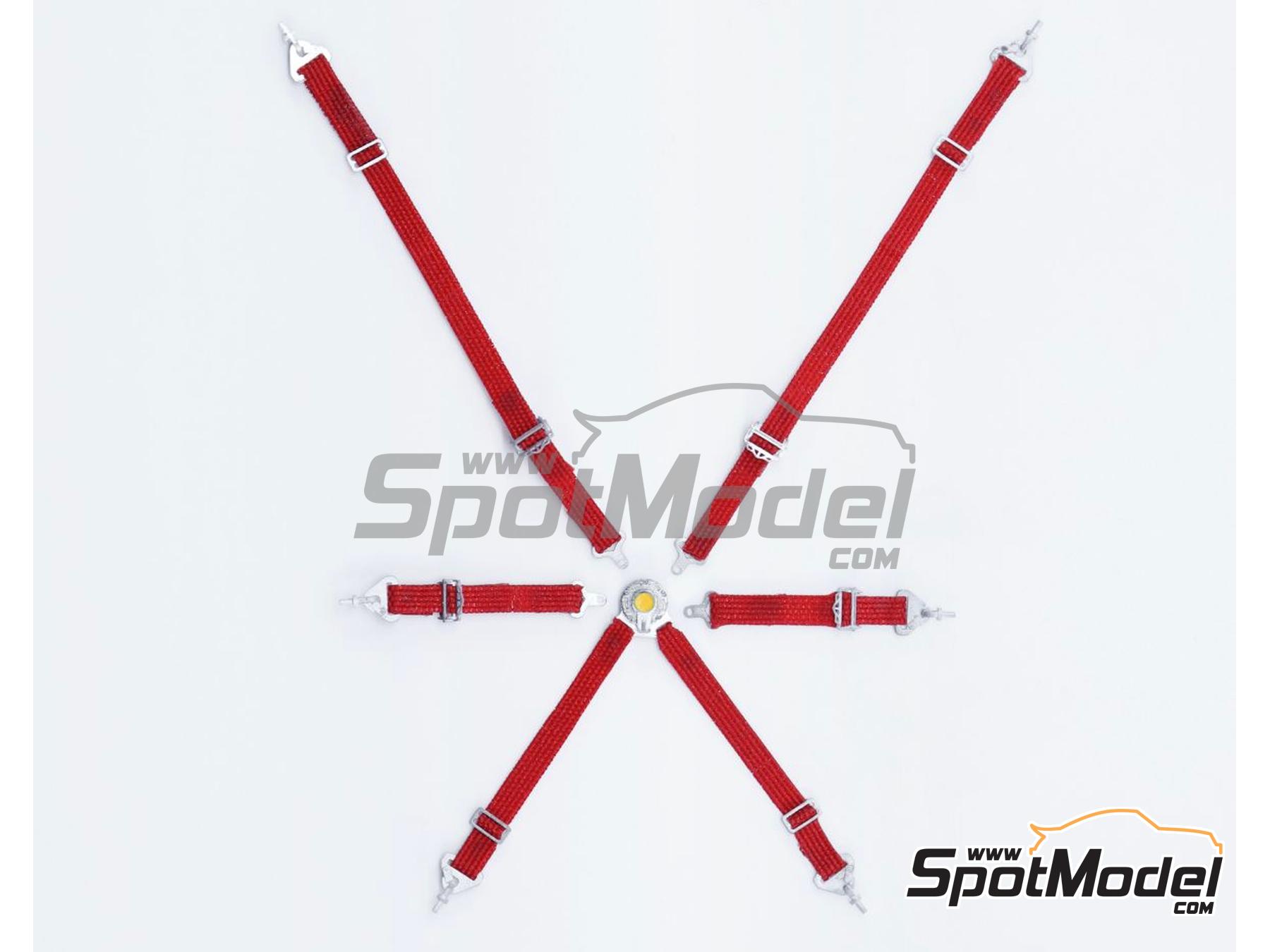 Image 6: Hebillas de arneses de competición | Detalle en escala 1/24 fabricado por Scalecars.Online (ref. SCO-R020)