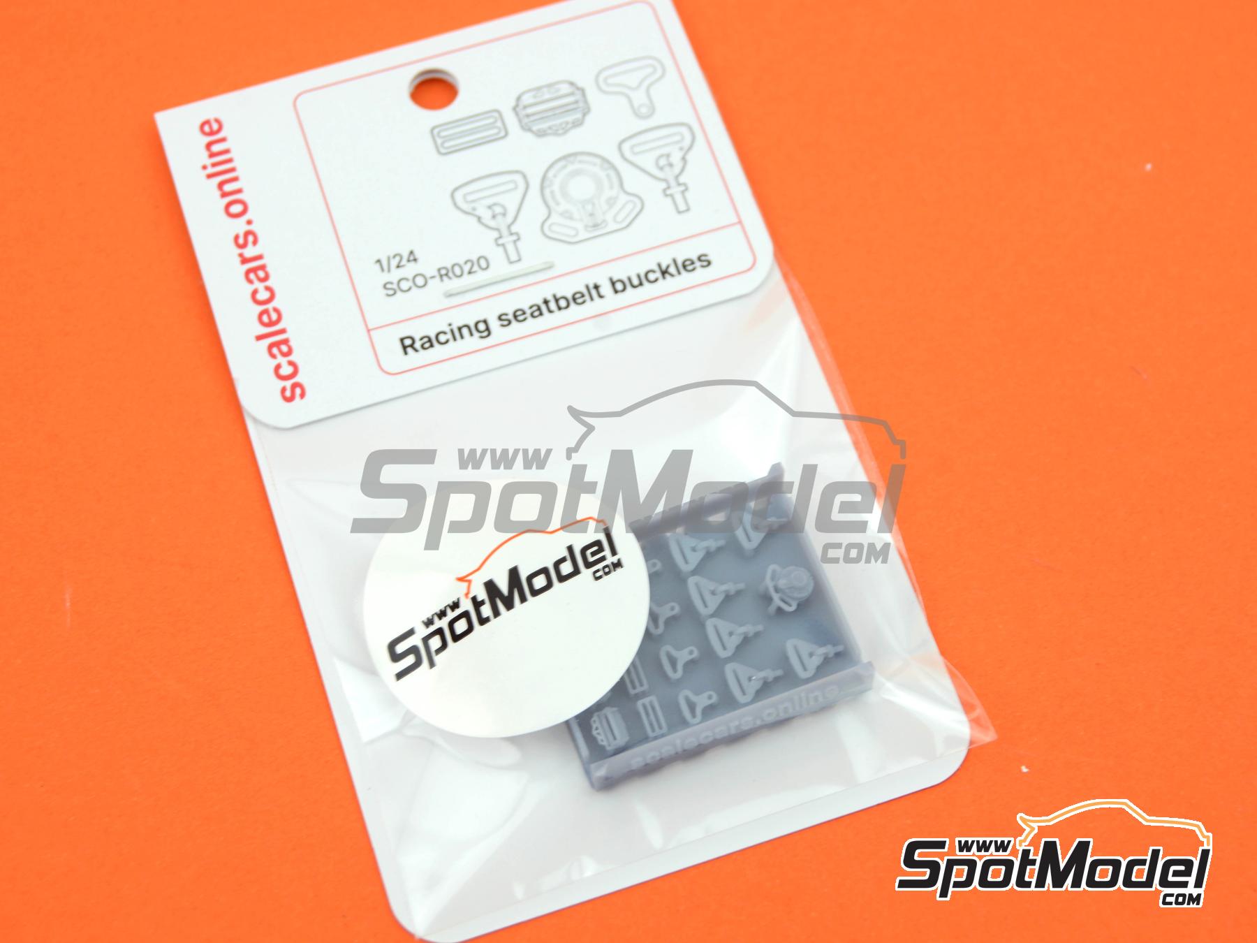 Image 9: Hebillas de arneses de competición | Detalle en escala 1/24 fabricado por Scalecars.Online (ref. SCO-R020)