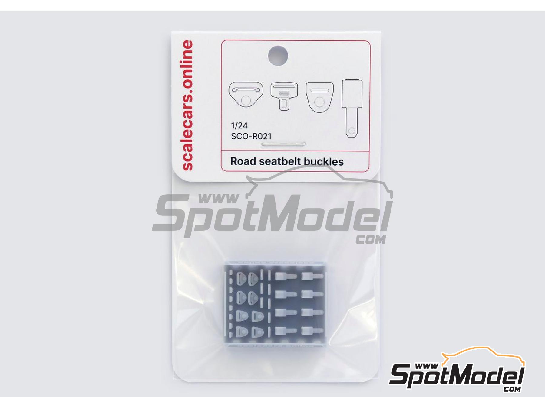 Image 5: Road seatbelt buckles | Detail in 1/24 scale manufactured by Scalecars.Online (ref.&nbsp;SCO-R021)