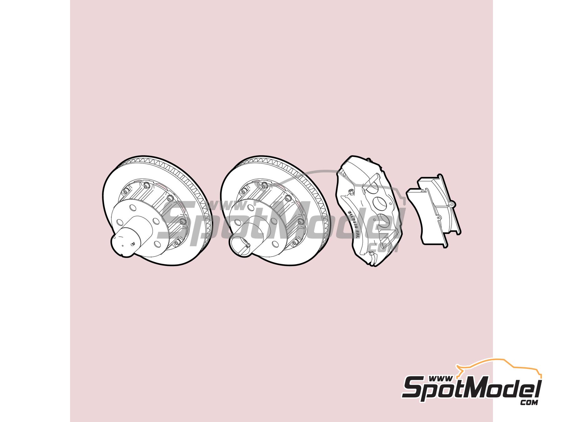 Image 1: Brakes NASCAR Type 1 | Brakes in 1/24 scale manufactured by Scalecars.Online (ref.&nbsp;SCO-R053)