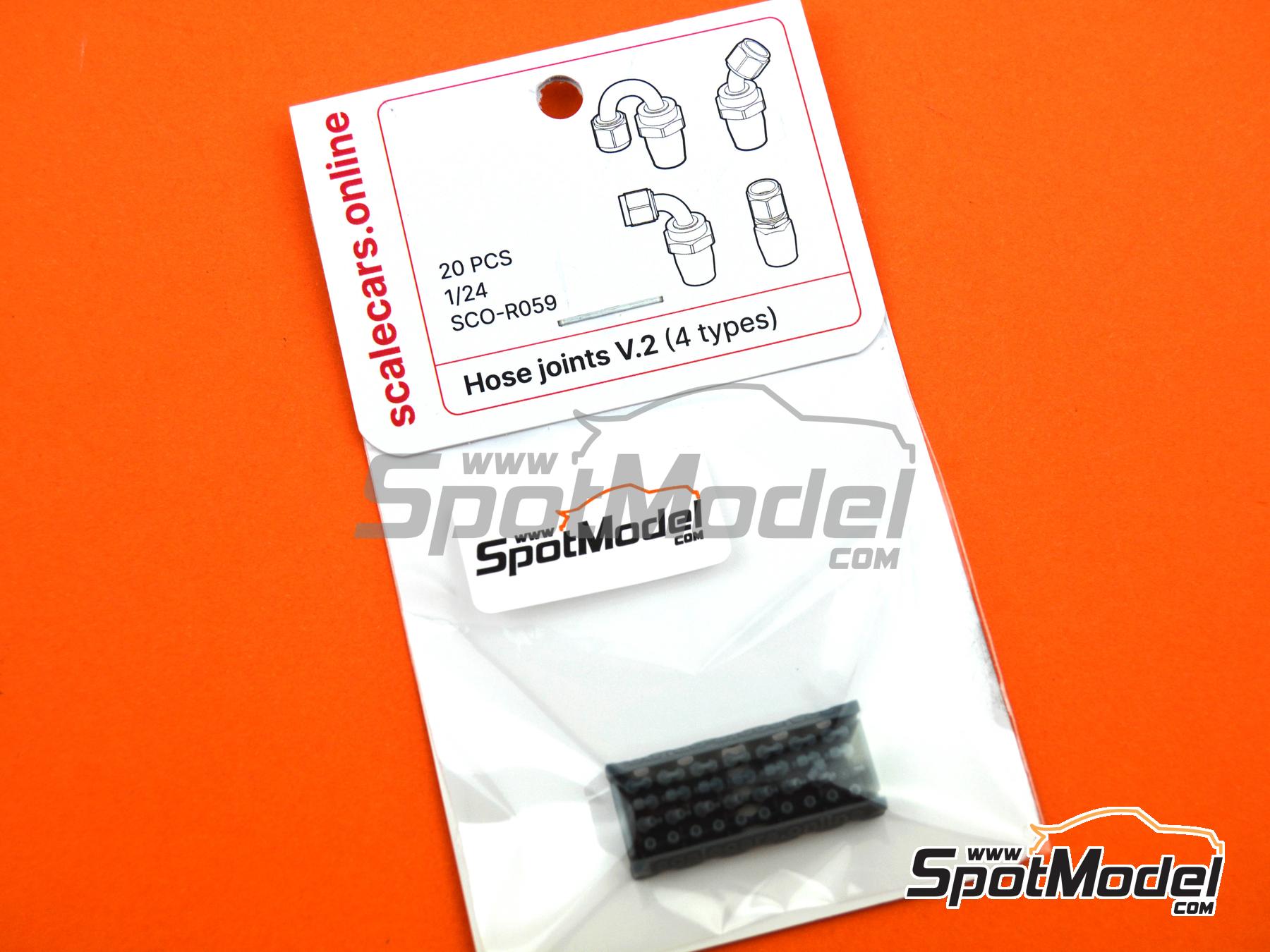 Image 5: Hose joints V.2 | Hose joints in 1/24 scale manufactured by Scalecars.Online (ref.&nbsp;SCO-R059)