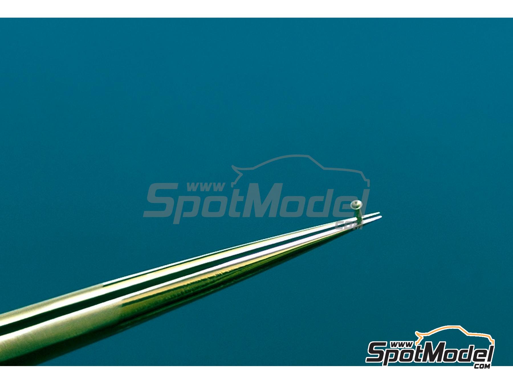 Image 2: Remaches redondos con arandela de 0,6mm | Remaches en escala&nbsp;1/24 fabricado por Scalecars.Online (ref.&nbsp;SCO-R066)