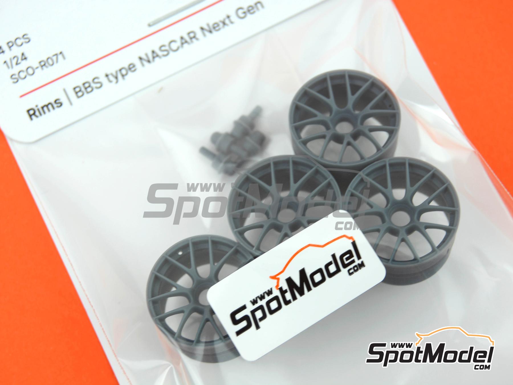 Image 9: BBS type NASCAR Next Generation | Rims in 1/24 scale manufactured by Scalecars.Online (ref. SCO-R071)