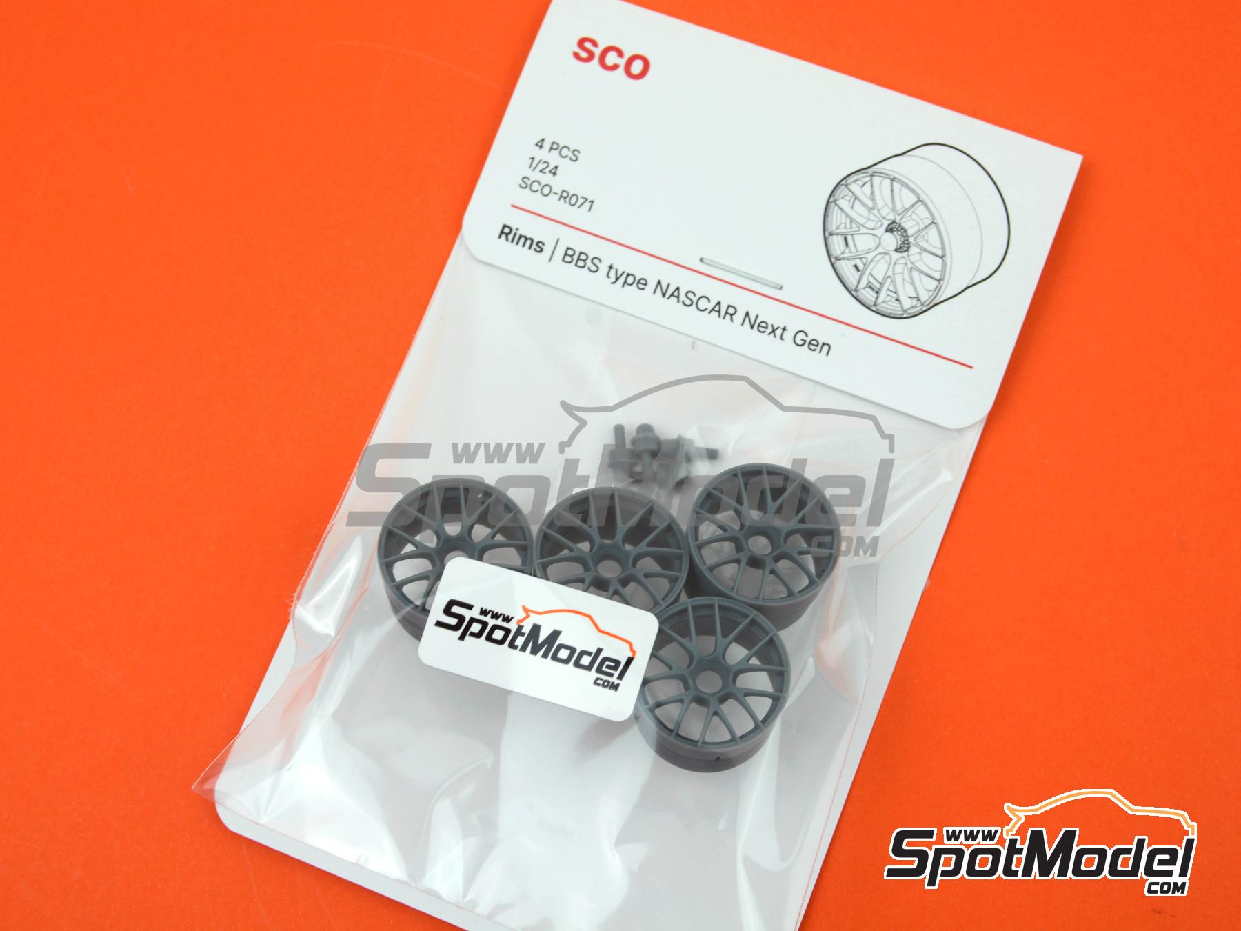 Image 10: BBS type NASCAR Next Generation | Rims in 1/24 scale manufactured by Scalecars.Online (ref. SCO-R071)