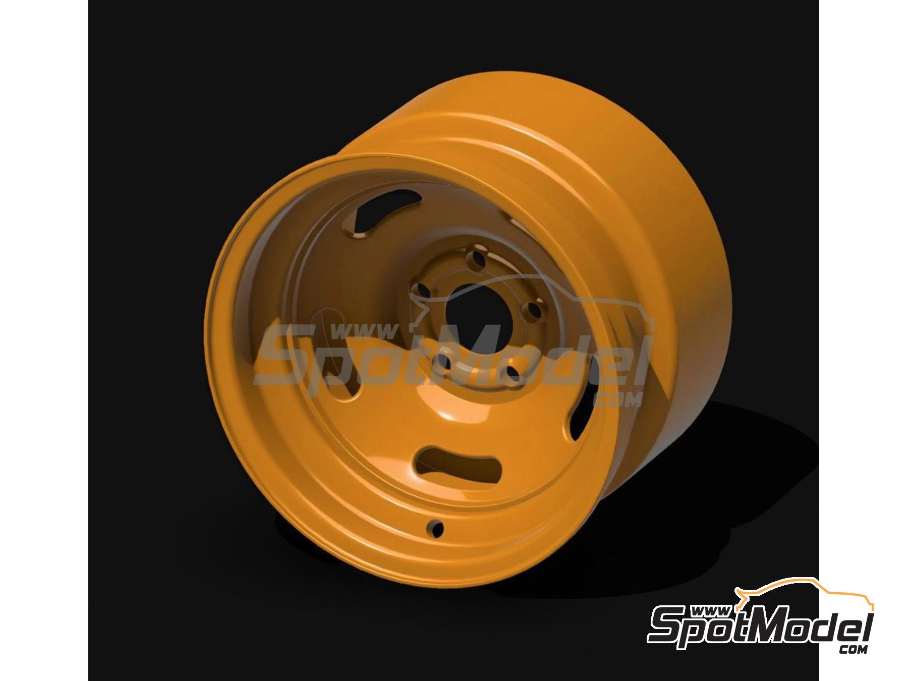 Image 2: NASCAR 5-beans rims + tires | Rims and tyres set in 1/24 scale manufactured by Scalecars.Online (ref. SCO-R075)