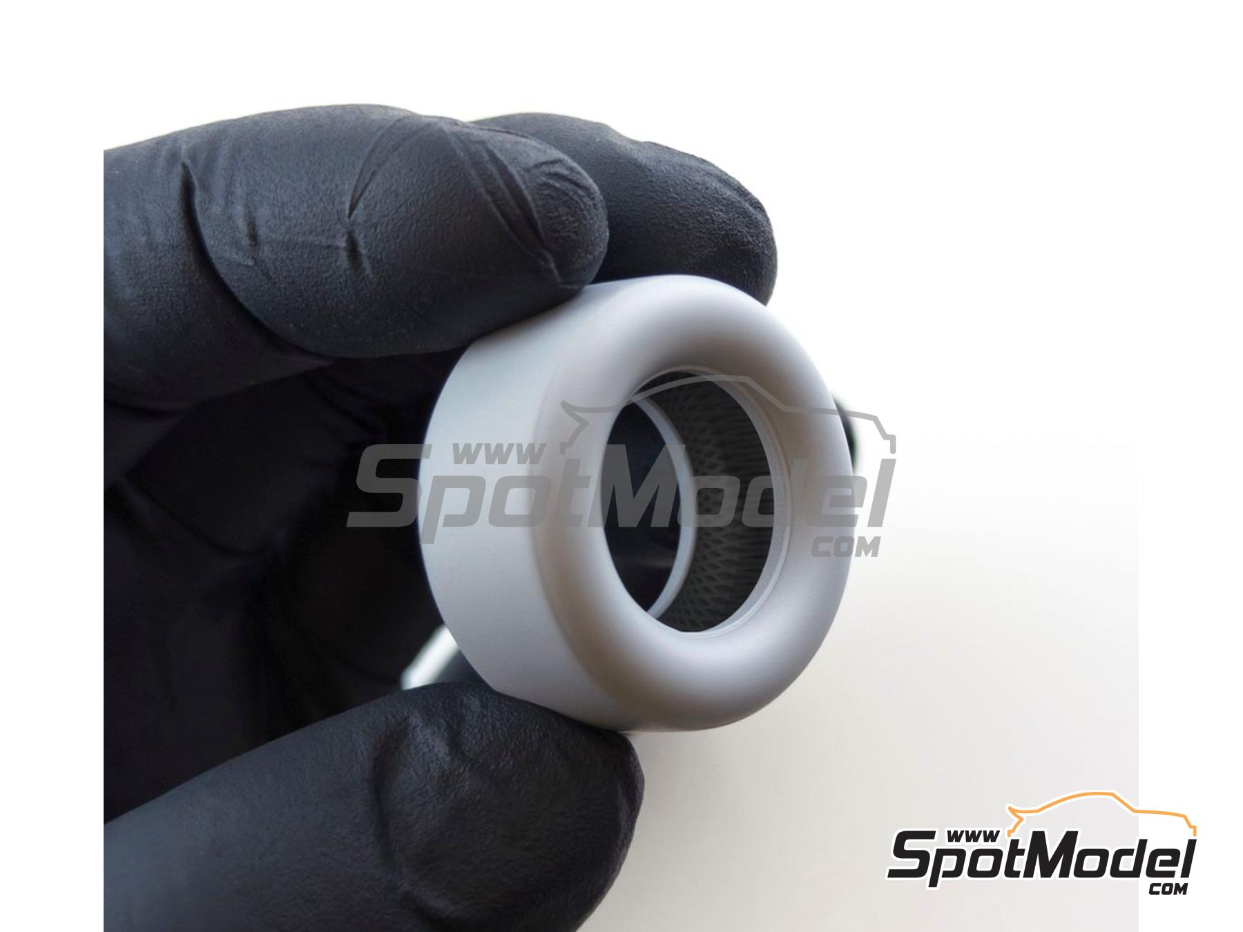 Image 3: NASCAR 5-beans rims + tires | Rims and tyres set in 1/24 scale manufactured by Scalecars.Online (ref. SCO-R075)