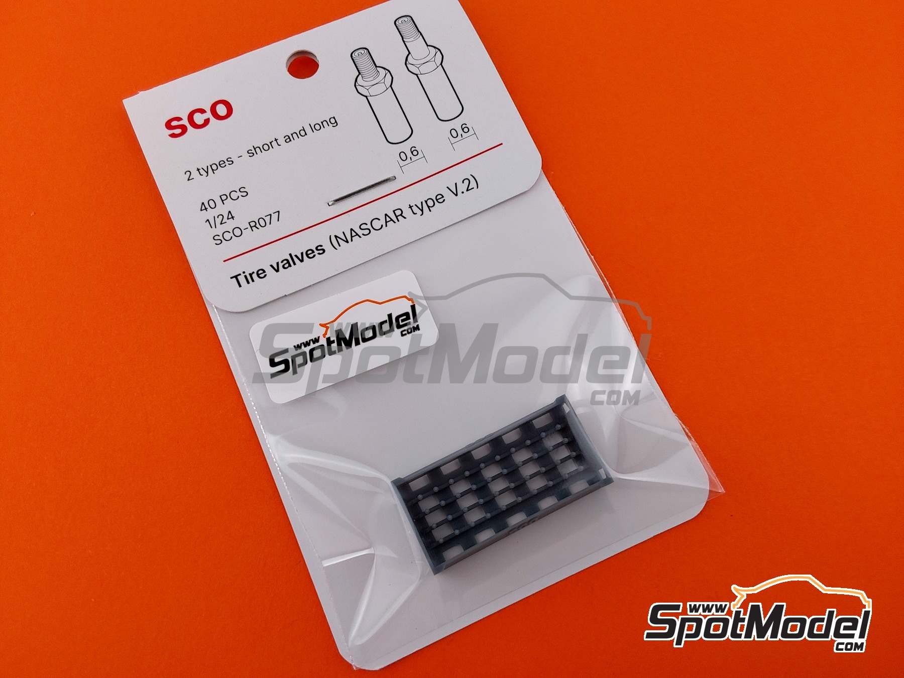 Image 3: NASCAR type 2 | Air valve in 1/24 scale manufactured by Scalecars.Online (ref.&nbsp;SCO-R077)