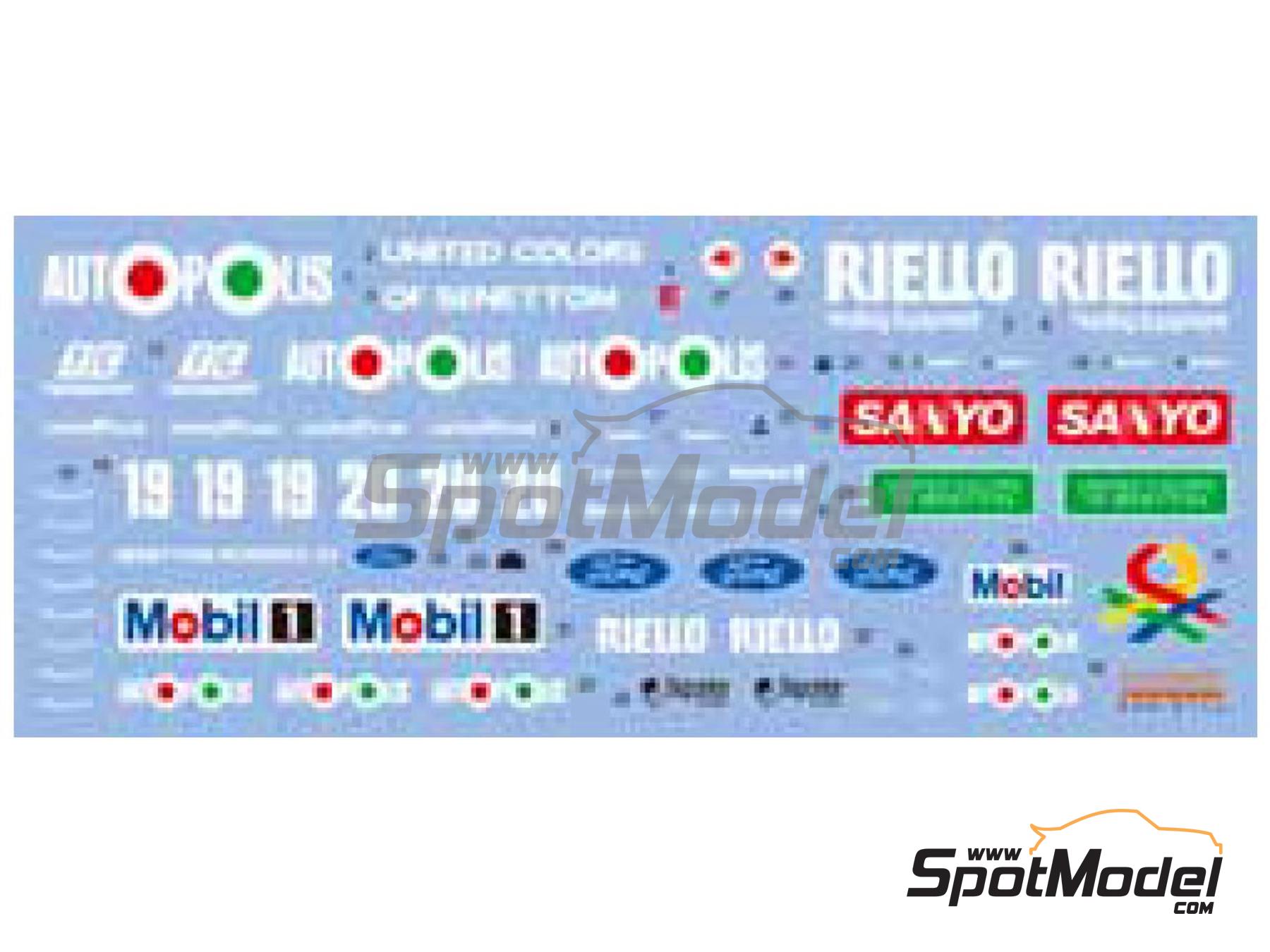 Shunko Models: Marking / livery 1/24 scale - Benetton Ford B190 Benetton  Formula Ltd Team sponsored by Autopolis #19, 20 - Nelson Piquet (BR),  Roberto Moreno (BR), Alessandro Nannini (IT) - FIA