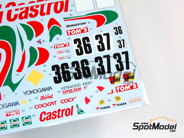 Image 5: Toyota Supra GT patrocinado por Castrol - Campeonato GT de Japon - Japan GT Championship JGTC 1997 | Decoraci&oacute;n en escala&nbsp;1/24 fabricado por Shunko Models (ref.&nbsp;SHK-D153)