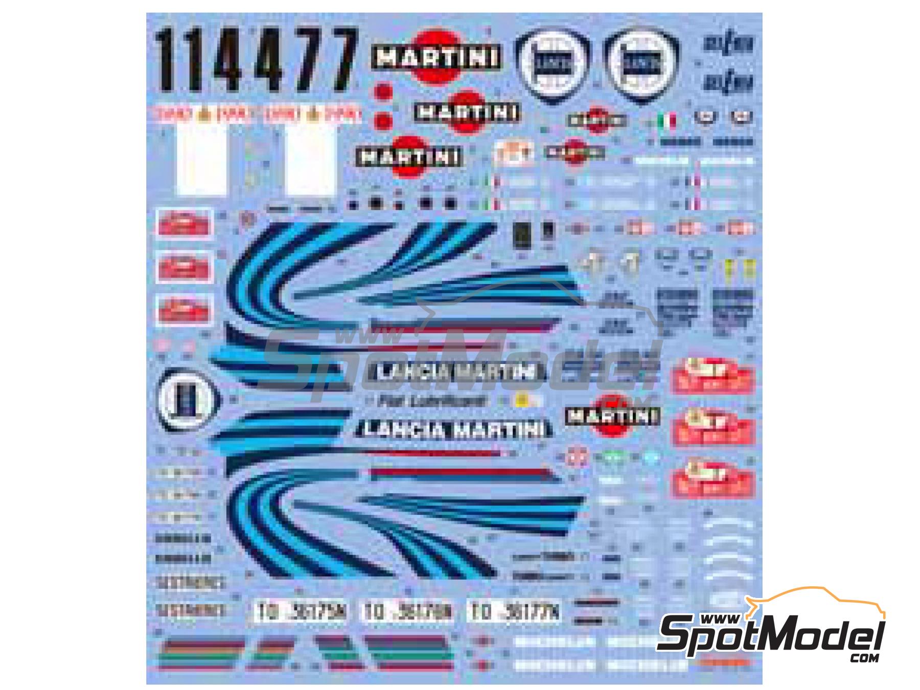 Image 2: Lancia Delta HF Integrale 16V sponsored by Martini - Monte Carlo Rally - Rallye Automobile de Monte-Carlo 1990 | Marking / livery in 1/24 scale manufactured by Shunko Models (ref.&nbsp;SHK-D322B)