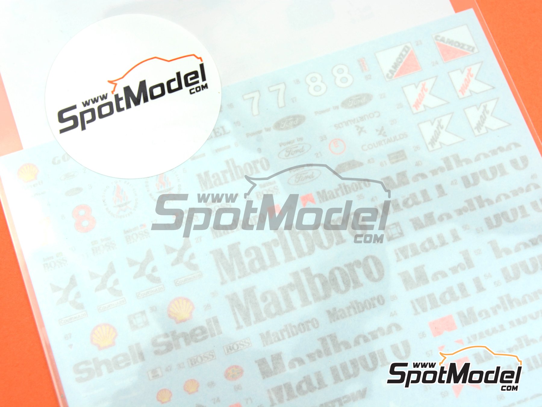 Image 7: McLaren Ford MP4/8 McLaren Racing Limited Team sponsored by Marlboro - FIA Formula 1 World Championship 1993 | Marking / livery in 1/20 scale manufactured by Shunko Models (ref.&nbsp;SHK-D428)