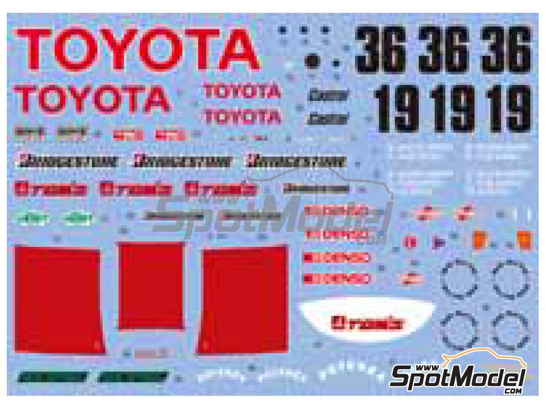 Image 2: Toyota 84C Tom's Team sponsored by Denso - Fuji 1000 Km, All Japan Sport Prototype Championship (JSPC) 1984 | Marking / livery in 1/24 scale manufactured by Shunko Models (ref. SHK-D505)