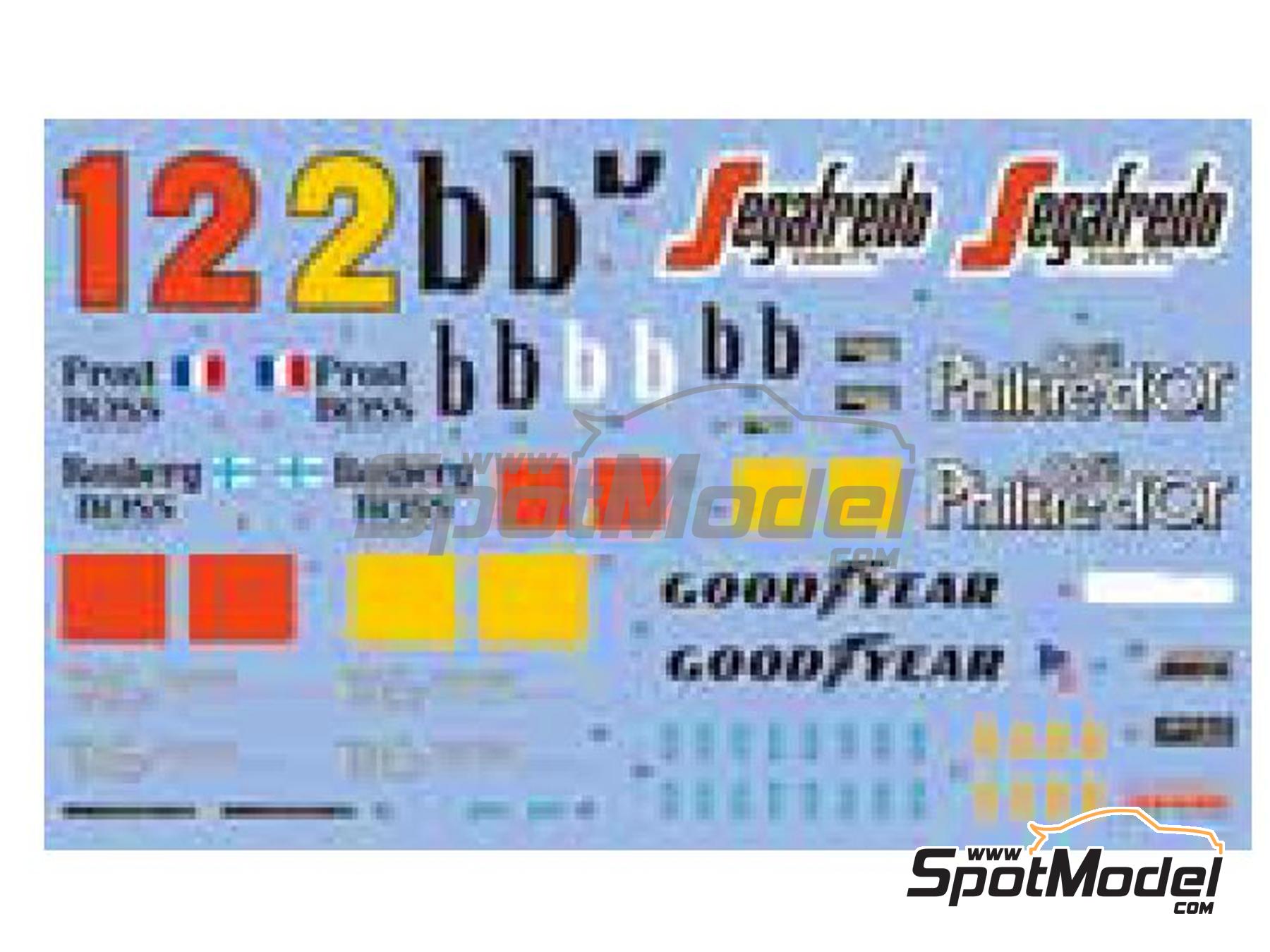 Image 1: McLaren TAG Porsche MP4/2C sponsored by Segafredo - Portuguese Formula 1 Grand Prix, FIA Formula 1 World Championship 1986 | Marking / livery in 1/12 scale manufactured by Shunko Models (ref.&nbsp;SHK-D508)