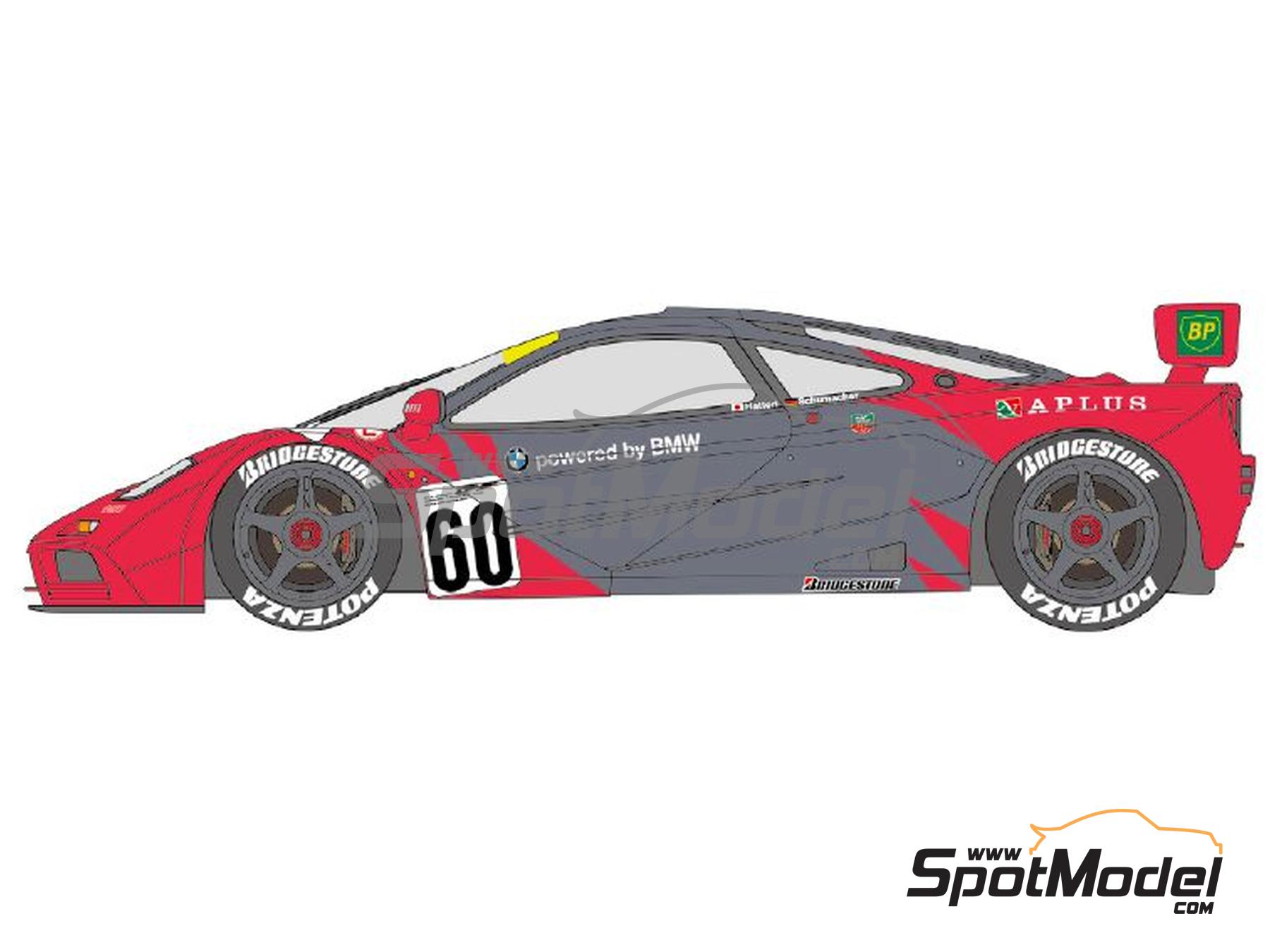 Image 2: McLaren F1 GTR Lark Team sponsored by Aplus - Japanese Grand Touring Car Championship (JGTC) 1996 | Marking / livery in 1/24 scale manufactured by Shunko Models (ref.&nbsp;SHK-D511)