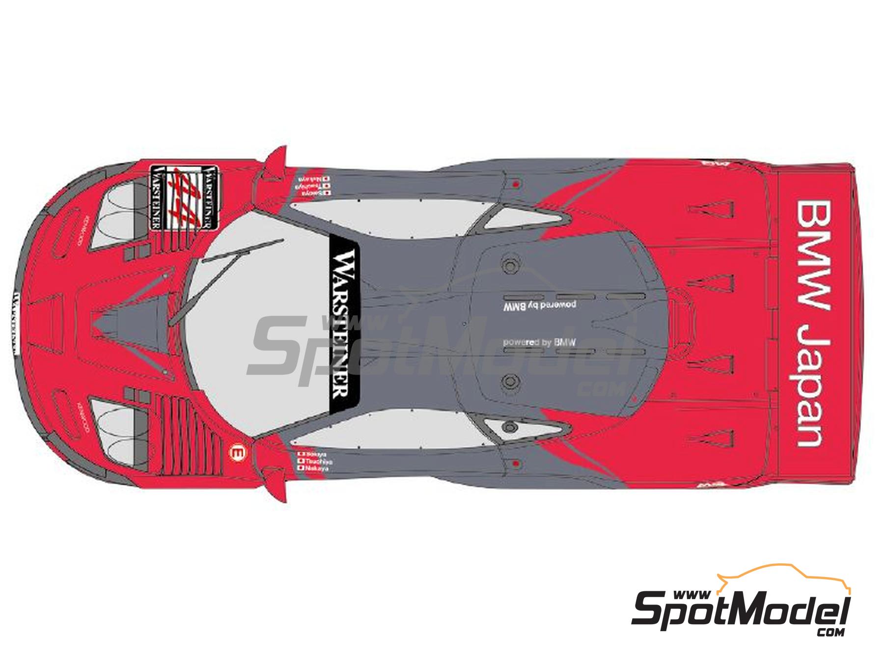 Image 1: McLaren F1 GTR Long Tail Lark Team sponsored by BMW Japan - Suzuka 1000 Km 1997 | Marking / livery in 1/24 scale manufactured by Shunko Models (ref.&nbsp;SHK-D512)