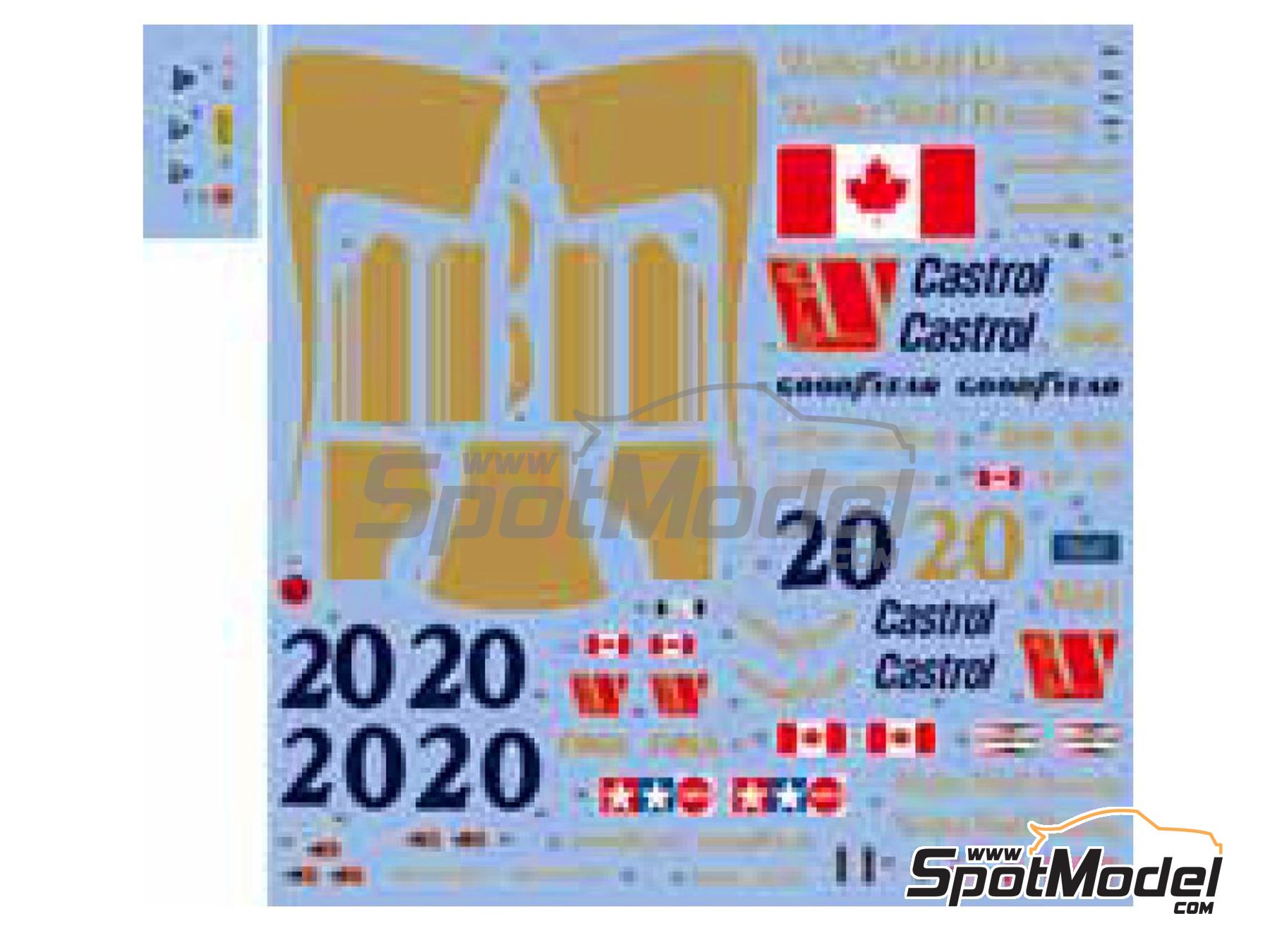 Image 2: Wolf WR1 & WR3 Equipo Walter Wolf Racing patrocinado por Personal - Gran Premio de Argentina de Formula 1, Gran Premio de F&oacute;rmula 1 de Canada, Gran Premio de F&oacute;rmula 1 de Jap&oacute;n, Gran Premio de Formula 1 de M&oacute;naco 1977 y 1978 | Decoraci&oacute;n en escala&nbsp;1/20 fabricado por Shunko Models (ref.&nbsp;SHK-D513)