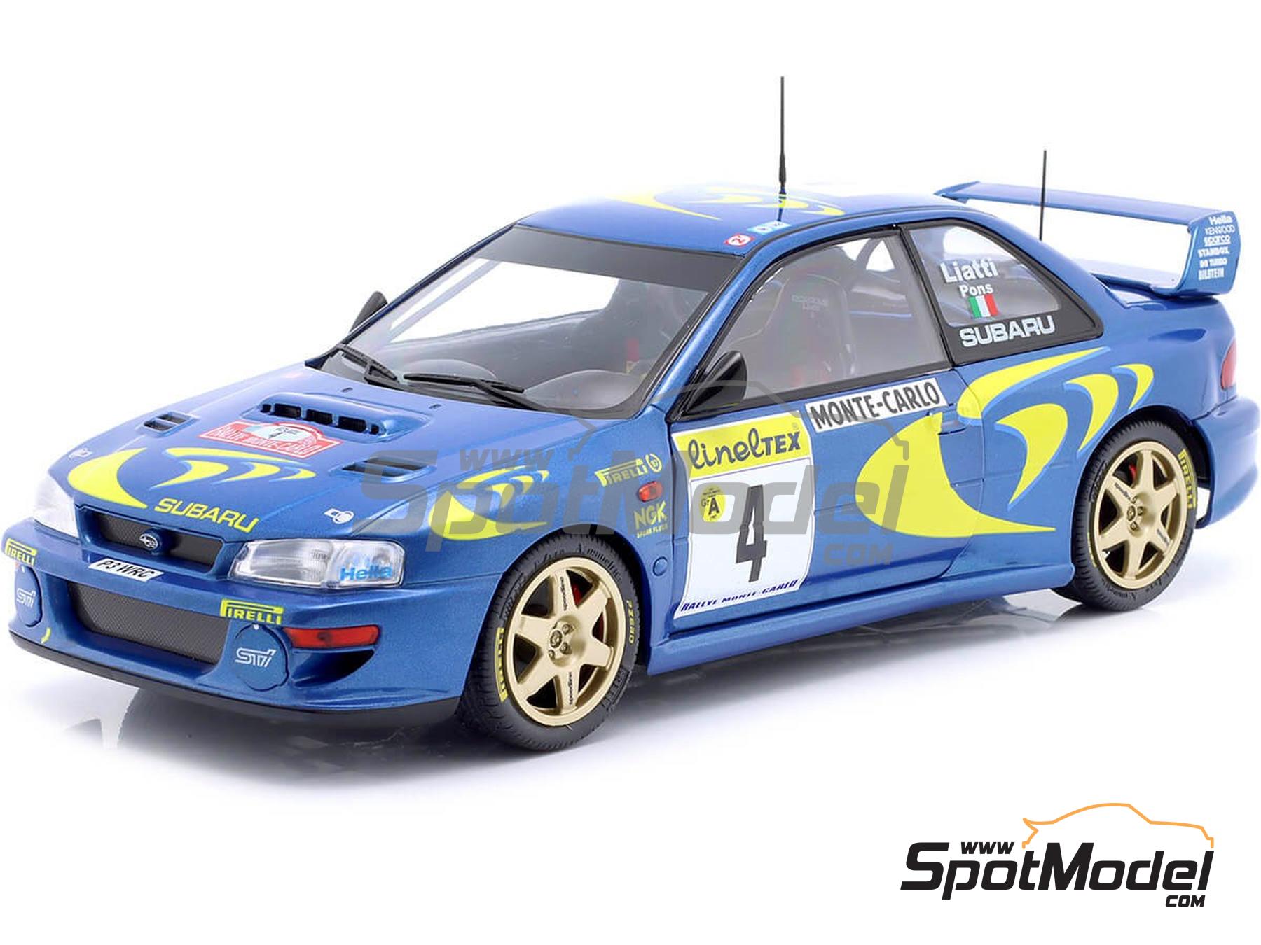 Image 1: Subaru Impreza WRC 22B S5 Equipo 555 Subaru WRT - Rally de Monte Carlo - Rallye Automobile de Monte-Carlo 1997 | Coche de colecci&oacute;n en escala&nbsp;1/18 fabricado por Solido (ref.&nbsp;DIE-60245, tambien 3663506024160 y S1807405)