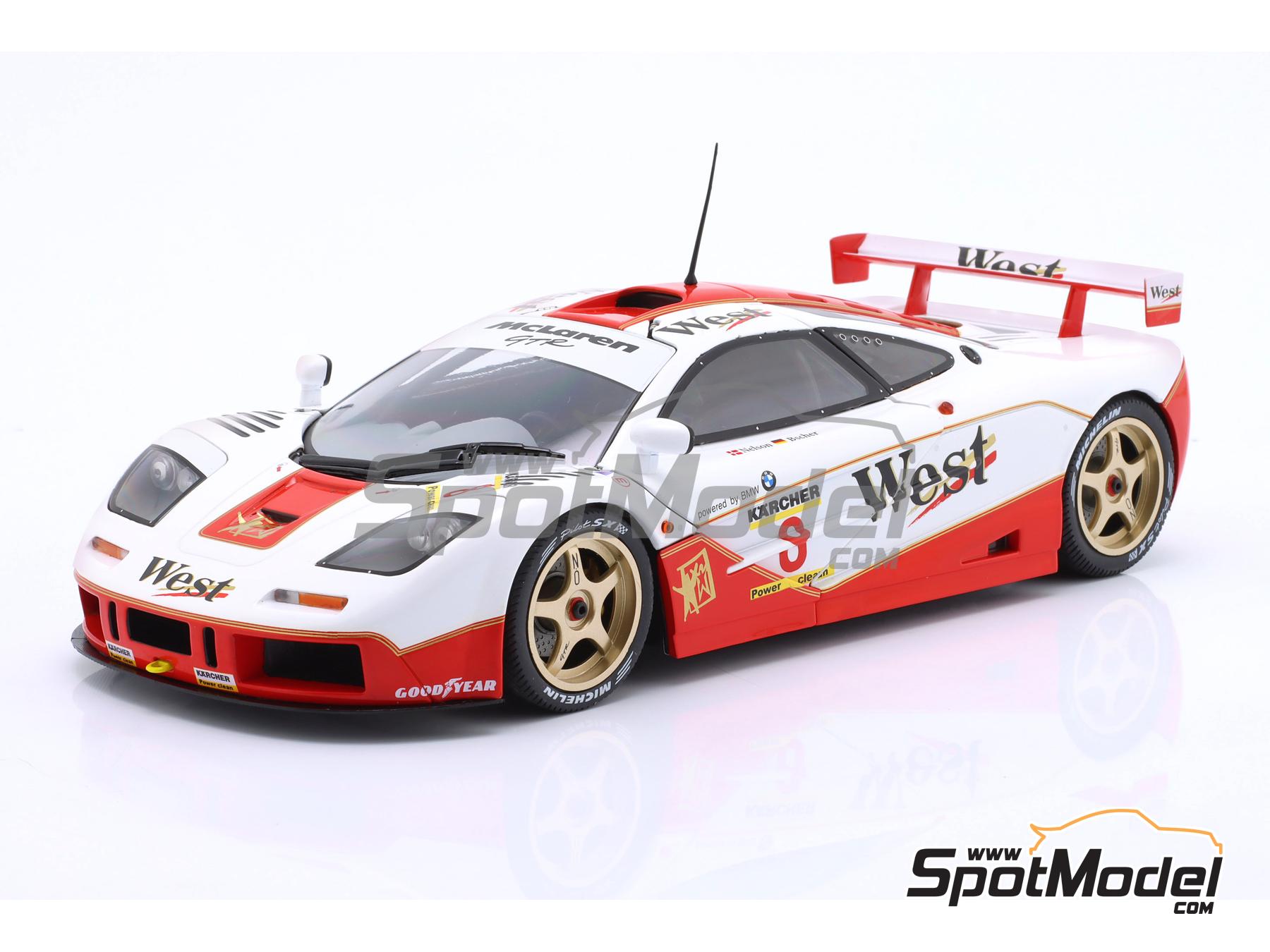 Image 1: McLaren F1 GTR Short Tail sponsored by West - BPR Global GT Series 1995 | Diecast model car in 1/18 scale manufactured by Solido (ref.&nbsp;DIE-60377, also 3663506023552 and S1804107)