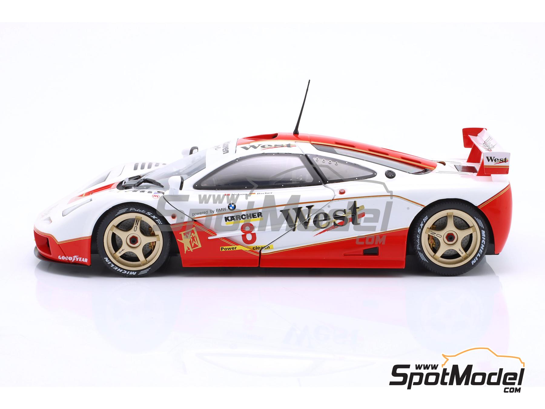 Image 3: McLaren F1 GTR Short Tail sponsored by West - BPR Global GT Series 1995 | Diecast model car in 1/18 scale manufactured by Solido (ref.&nbsp;DIE-60377, also 3663506023552 and S1804107)