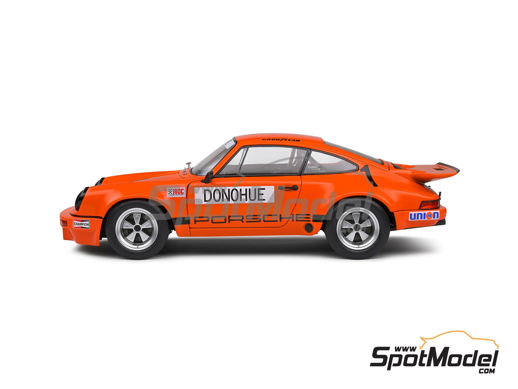 Image 2: Porsche 911 Carrera RSR Equipo Roger Penske - IROC - Carrera de Campeones 1974 | Coche de colecci&oacute;n en escala&nbsp;1/18 fabricado por Solido (ref.&nbsp;DIE-60557, tambien 3663506024849 y S1810701)
