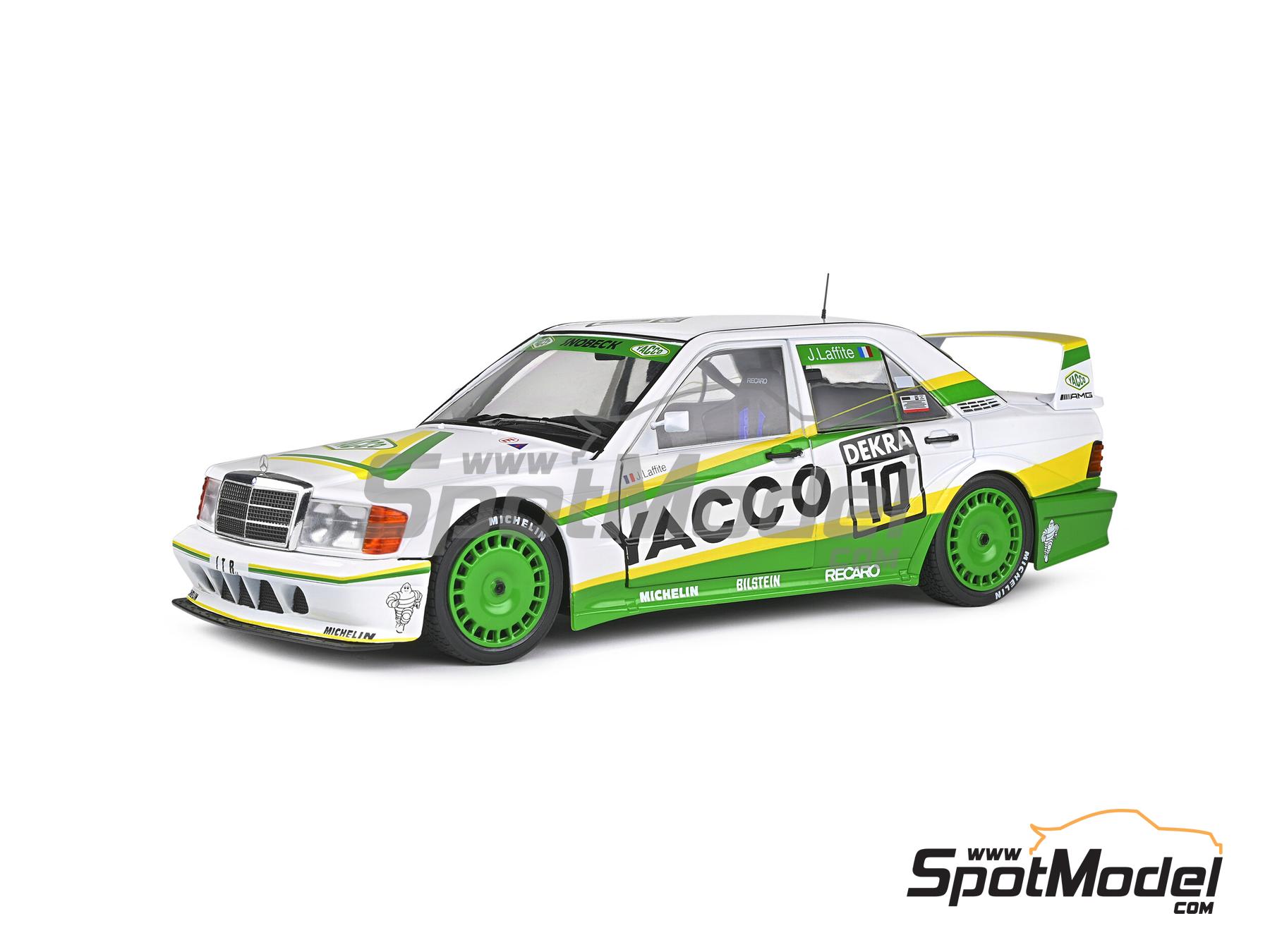 Image 1: Mercedes Benz 190E 2.5 16V Evo2 Snobeck Team sponsored by Yacco - DTM - Deutsche Tourenwagen Masters 1991 | Diecast model car in 1/18 scale manufactured by Solido (ref.&nbsp;DIE-60712, also 3663506009730 and S1801006)