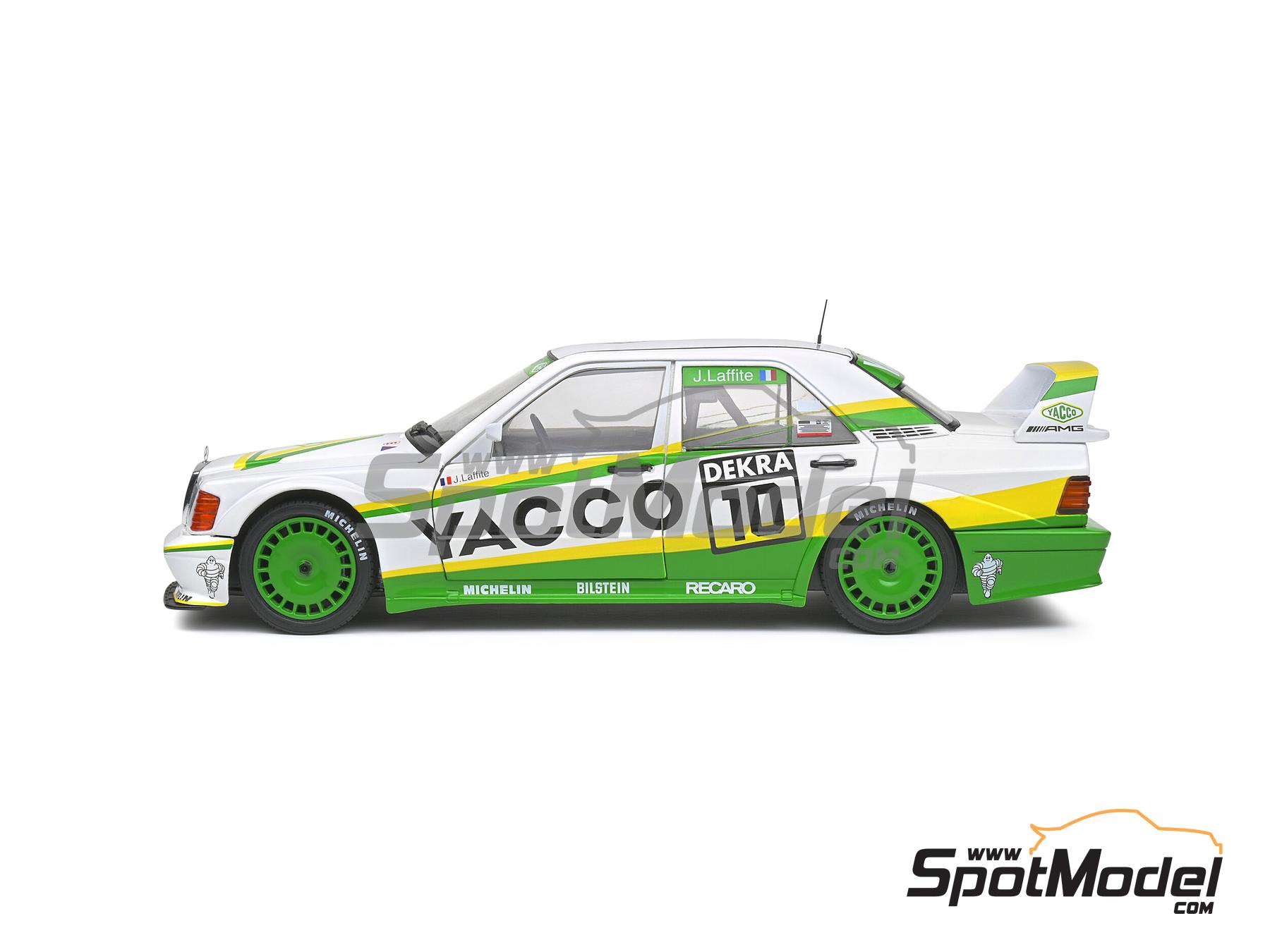 Image 2: Mercedes Benz 190E 2.5 16V Evo2 Snobeck Team sponsored by Yacco - DTM - Deutsche Tourenwagen Masters 1991 | Diecast model car in 1/18 scale manufactured by Solido (ref.&nbsp;DIE-60712, also 3663506009730 and S1801006)