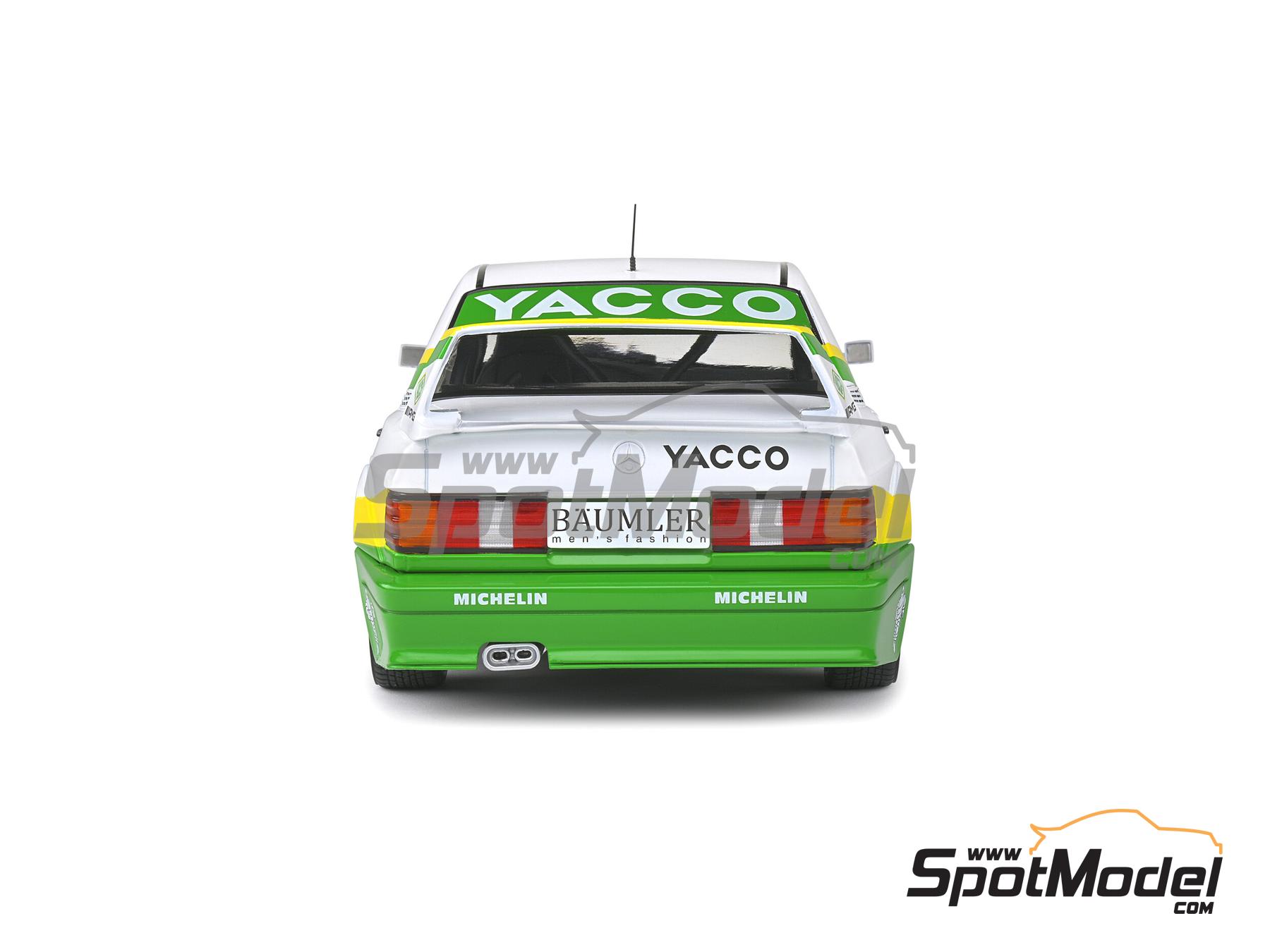 Image 3: Mercedes Benz 190E 2.5 16V Evo2 Snobeck Team sponsored by Yacco - DTM - Deutsche Tourenwagen Masters 1991 | Diecast model car in 1/18 scale manufactured by Solido (ref.&nbsp;DIE-60712, also 3663506009730 and S1801006)