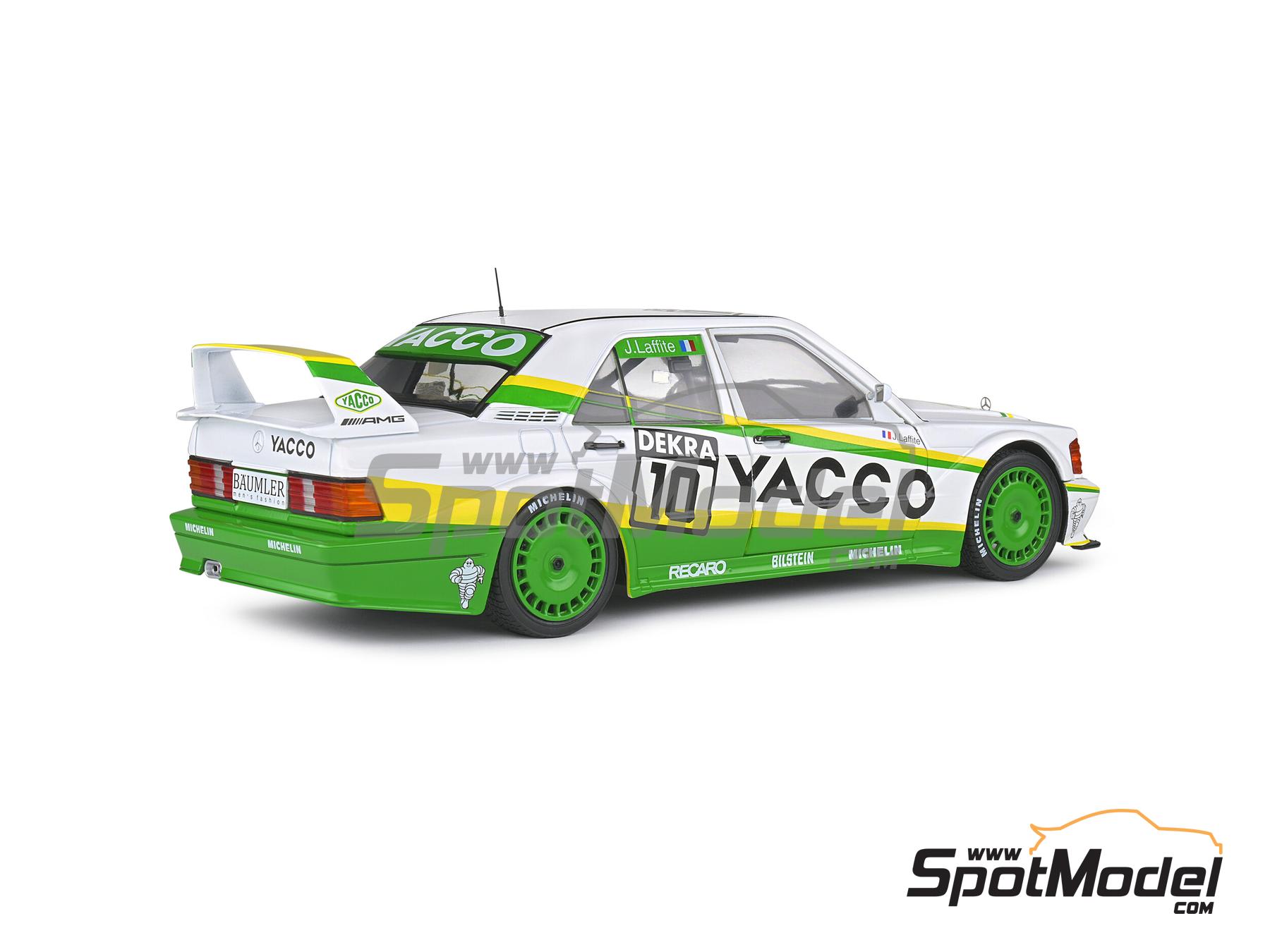 Image 4: Mercedes Benz 190E 2.5 16V Evo2 Snobeck Team sponsored by Yacco - DTM - Deutsche Tourenwagen Masters 1991 | Diecast model car in 1/18 scale manufactured by Solido (ref.&nbsp;DIE-60712, also 3663506009730 and S1801006)