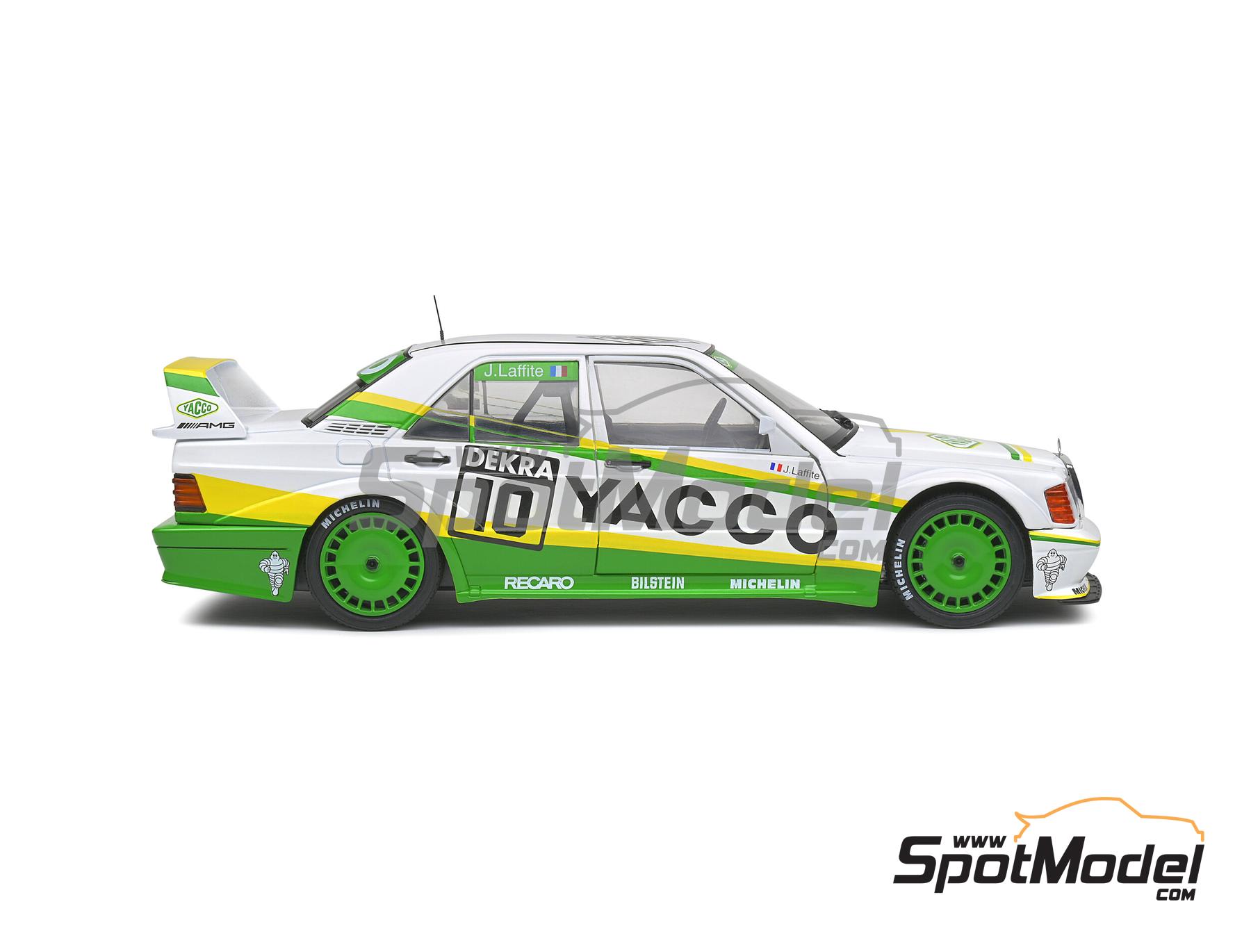 Image 5: Mercedes Benz 190E 2.5 16V Evo2 Snobeck Team sponsored by Yacco - DTM - Deutsche Tourenwagen Masters 1991 | Diecast model car in 1/18 scale manufactured by Solido (ref.&nbsp;DIE-60712, also 3663506009730 and S1801006)