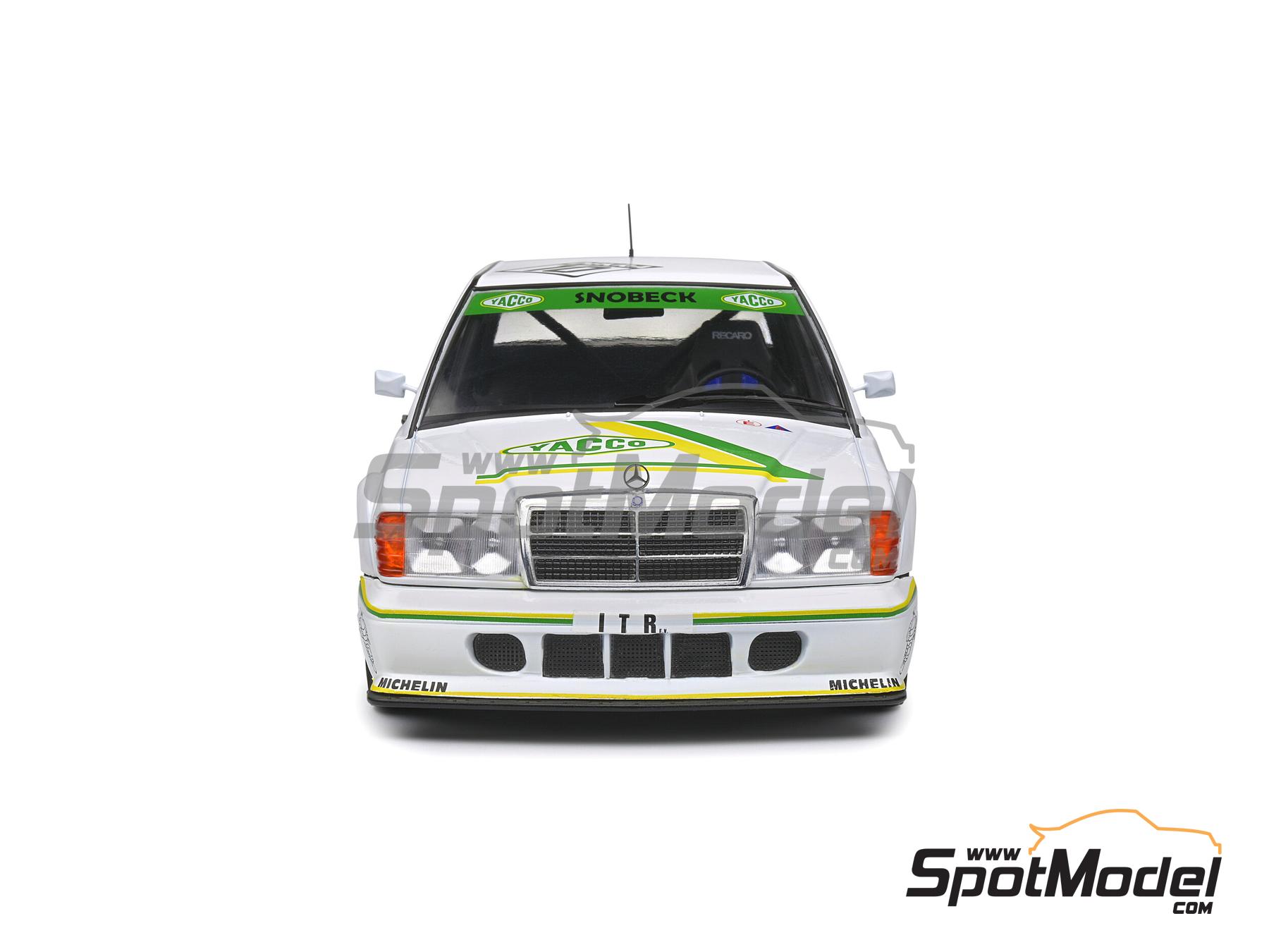 Image 6: Mercedes Benz 190E 2.5 16V Evo2 Snobeck Team sponsored by Yacco - DTM - Deutsche Tourenwagen Masters 1991 | Diecast model car in 1/18 scale manufactured by Solido (ref.&nbsp;DIE-60712, also 3663506009730 and S1801006)