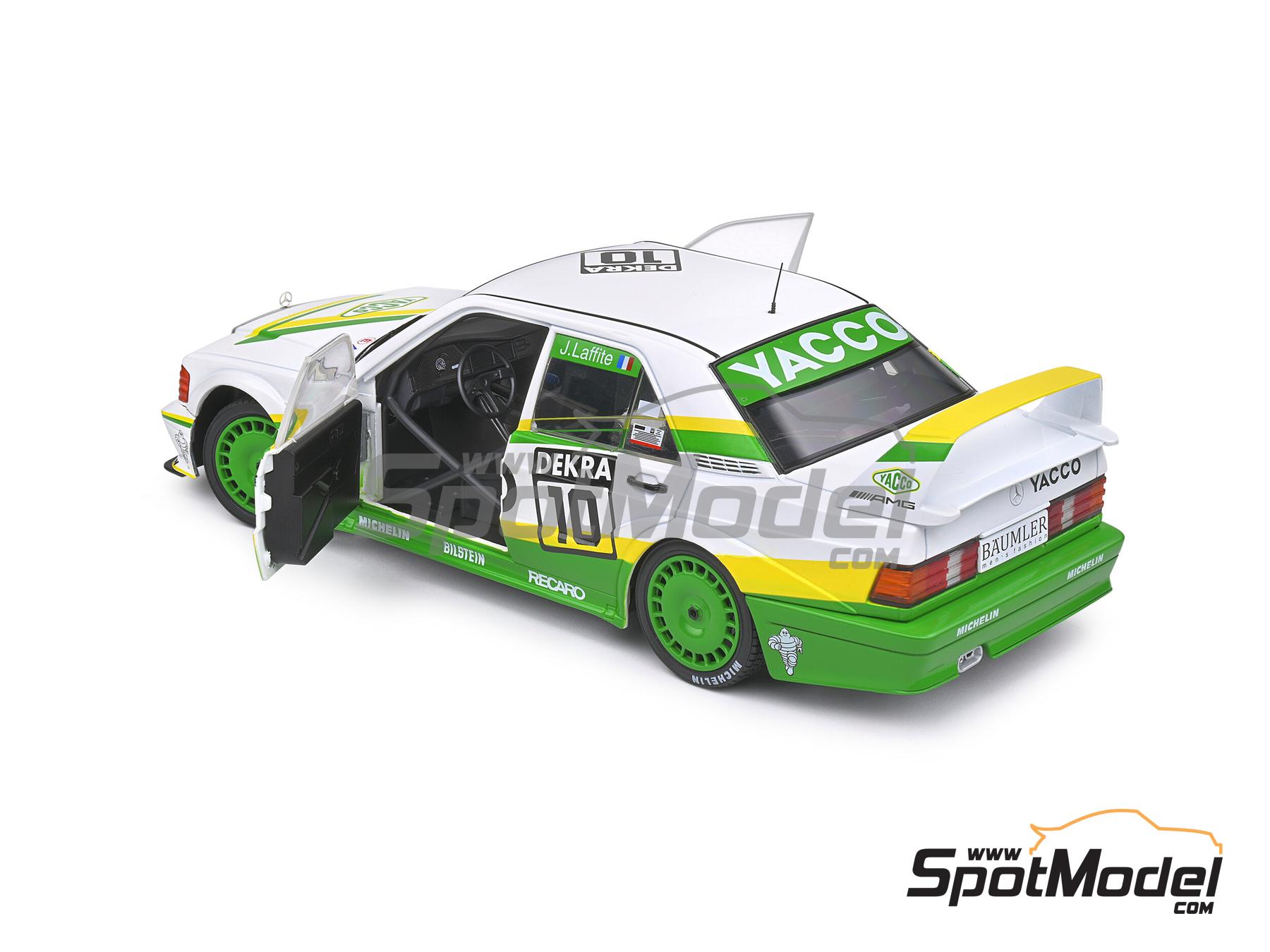 Image 7: Mercedes Benz 190E 2.5 16V Evo2 Snobeck Team sponsored by Yacco - DTM - Deutsche Tourenwagen Masters 1991 | Diecast model car in 1/18 scale manufactured by Solido (ref.&nbsp;DIE-60712, also 3663506009730 and S1801006)