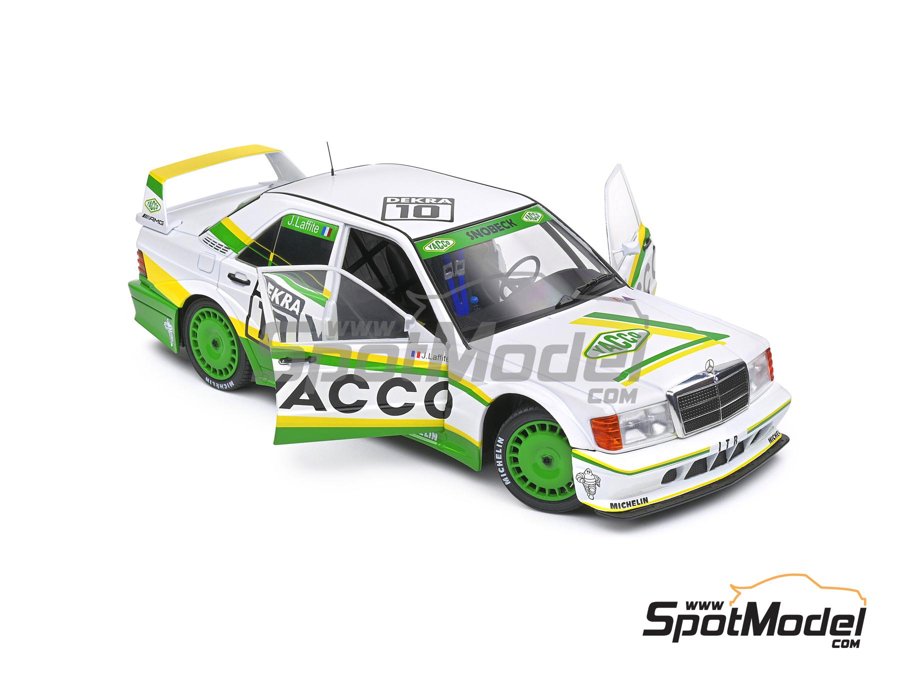 Image 8: Mercedes Benz 190E 2.5 16V Evo2 Snobeck Team sponsored by Yacco - DTM - Deutsche Tourenwagen Masters 1991 | Diecast model car in 1/18 scale manufactured by Solido (ref.&nbsp;DIE-60712, also 3663506009730 and S1801006)
