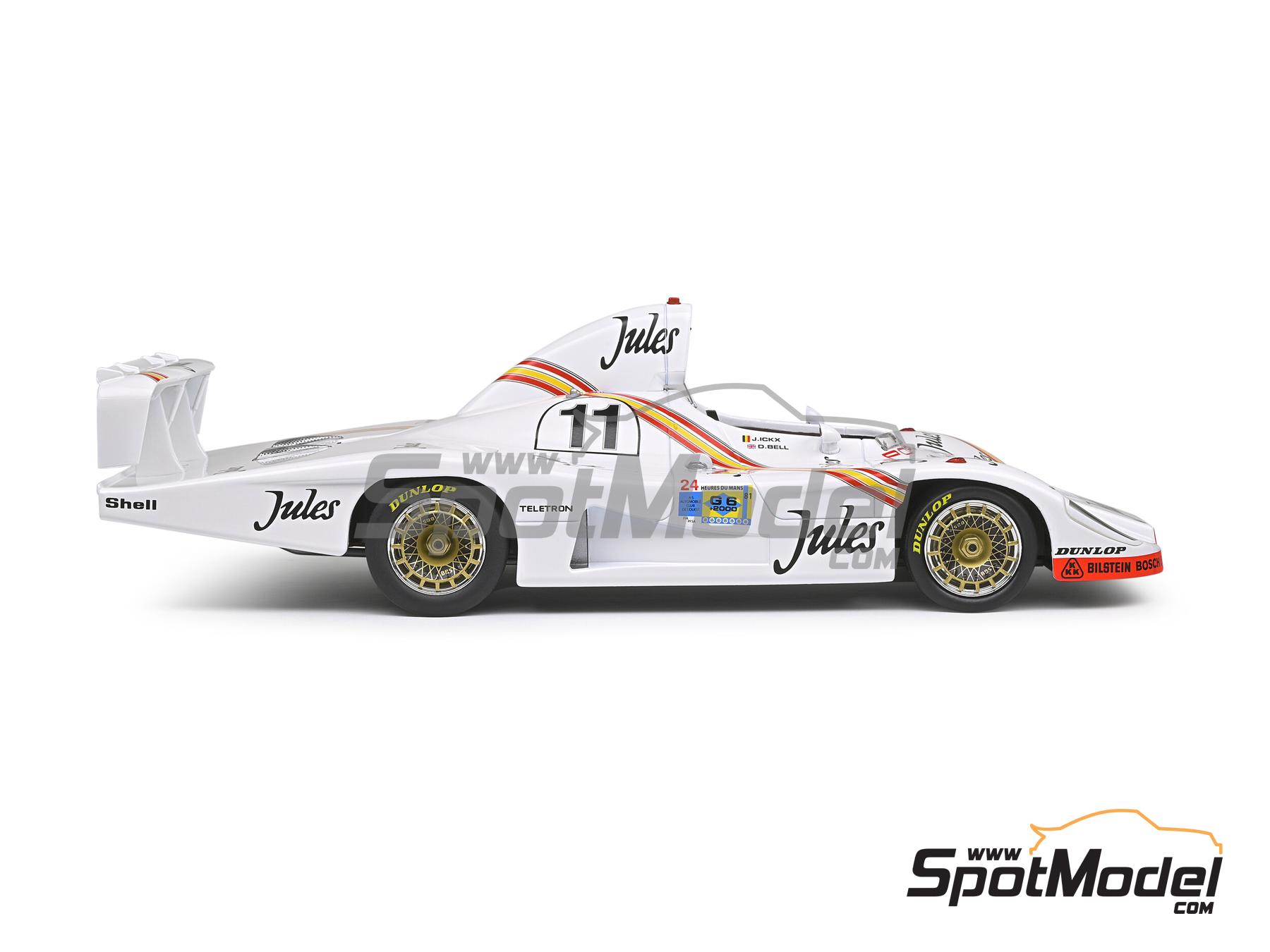 Image 5: Porsche 936 Porsche System Team sponsored by Jules - 24 Hours Le Mans 1981 | Diecast model car in 1/18 scale manufactured by Solido (ref. DIE-60716, also 3663506010460 and S1805602)