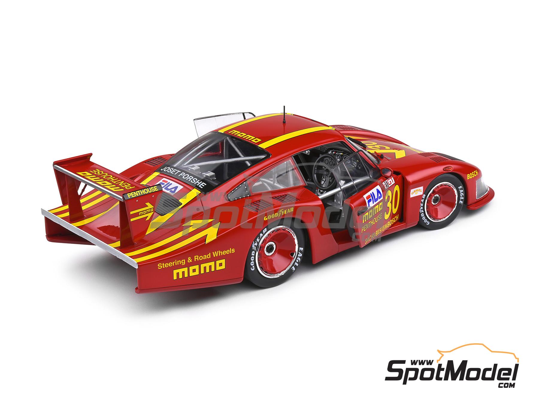 Solido S1805403: Diecast model car 1/18 scale - Porsche 935 Moby Dick  sponsored by Momo, Penthouse #30 - Gianpiero Moretti (IT) - IMSA 1981 (ref.  DIE-60720) | SpotModel