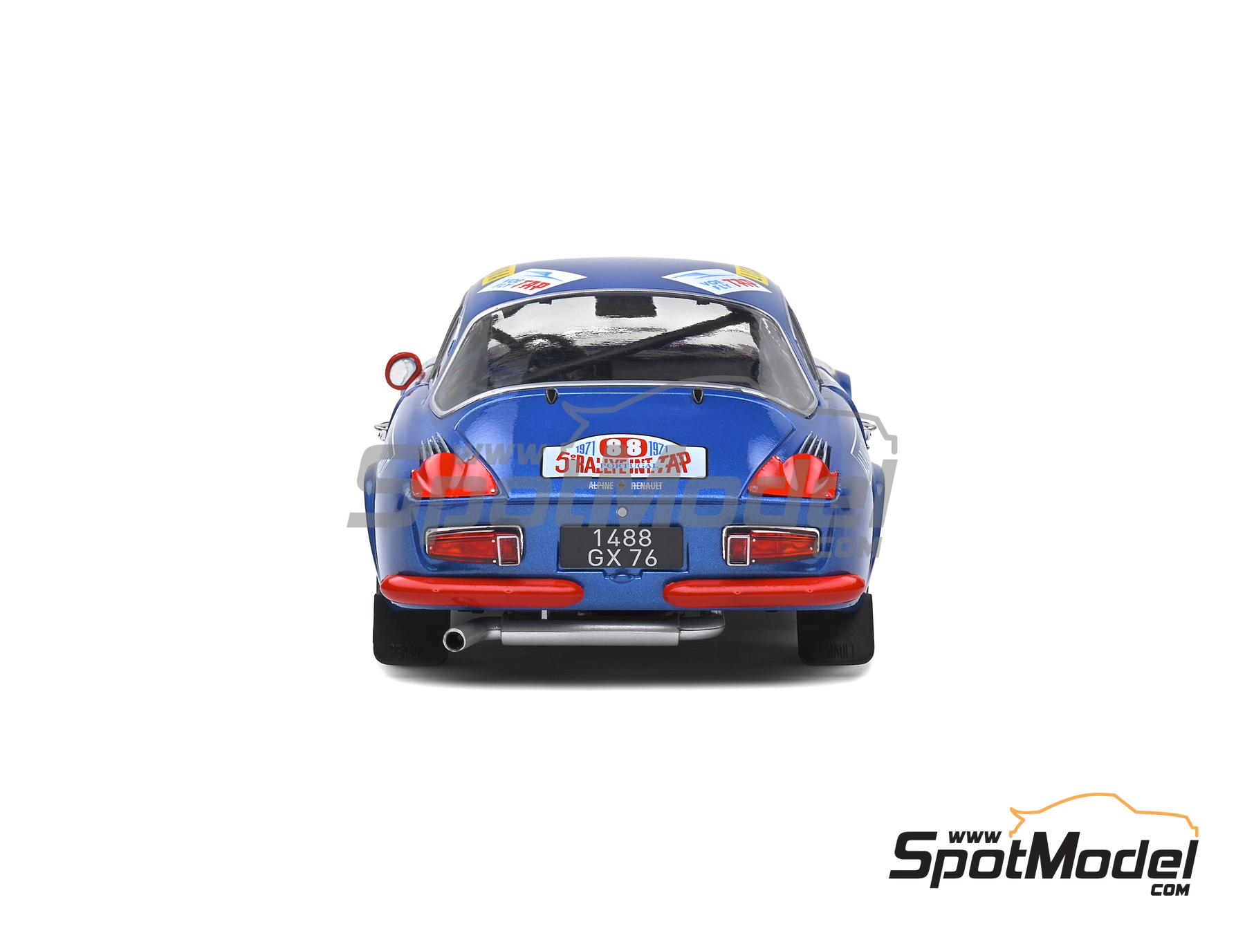 Image 3: Alpine A110 1600S sponsored by Cibie, Elf - TAP Portugal Rallye 1971 | Diecast model car in 1/18 scale manufactured by Solido (ref.&nbsp;DIE-60730, also 3663506010163 and S1804202)
