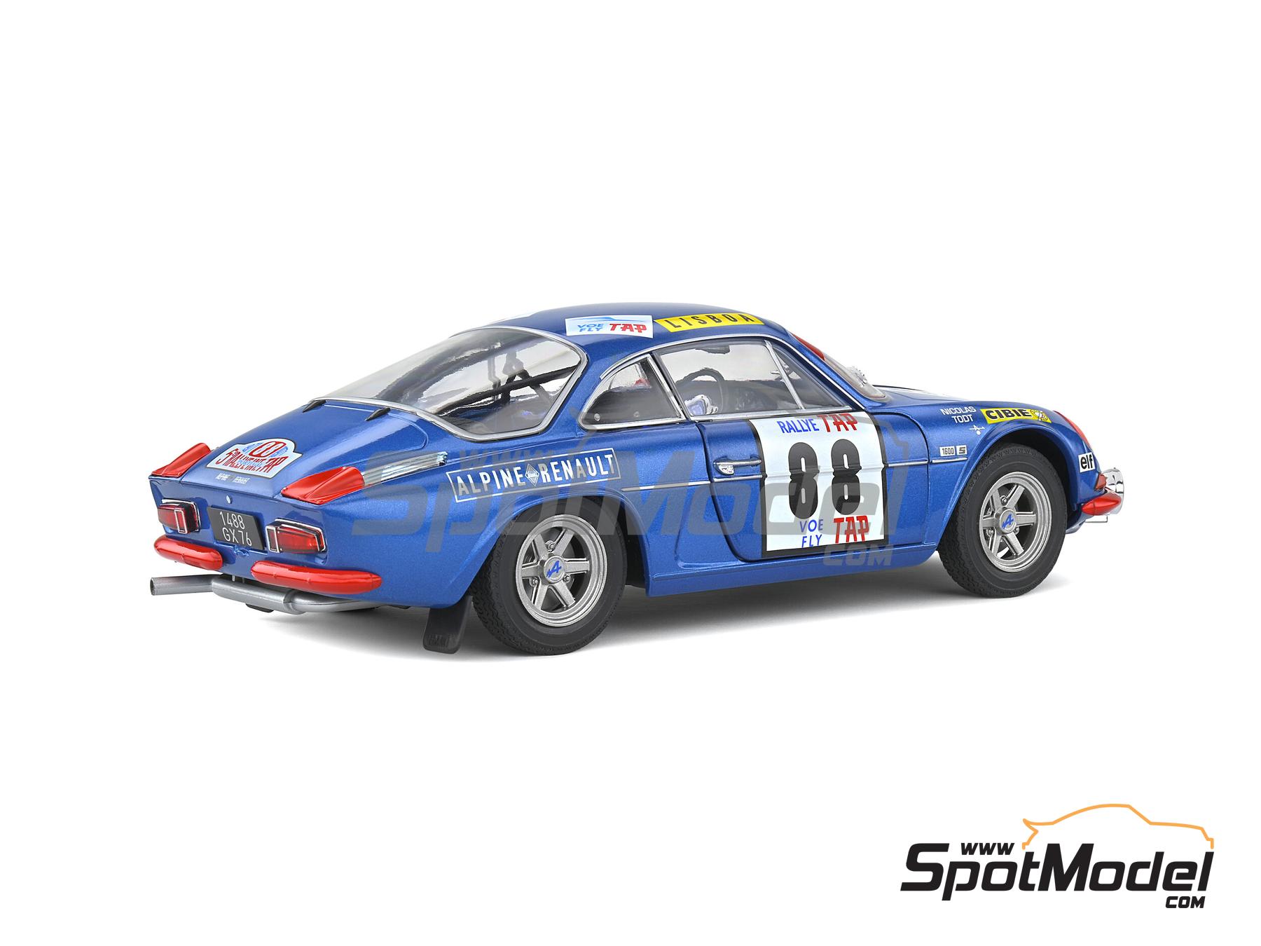 Image 4: Alpine A110 1600S sponsored by Cibie, Elf - TAP Portugal Rallye 1971 | Diecast model car in 1/18 scale manufactured by Solido (ref.&nbsp;DIE-60730, also 3663506010163 and S1804202)