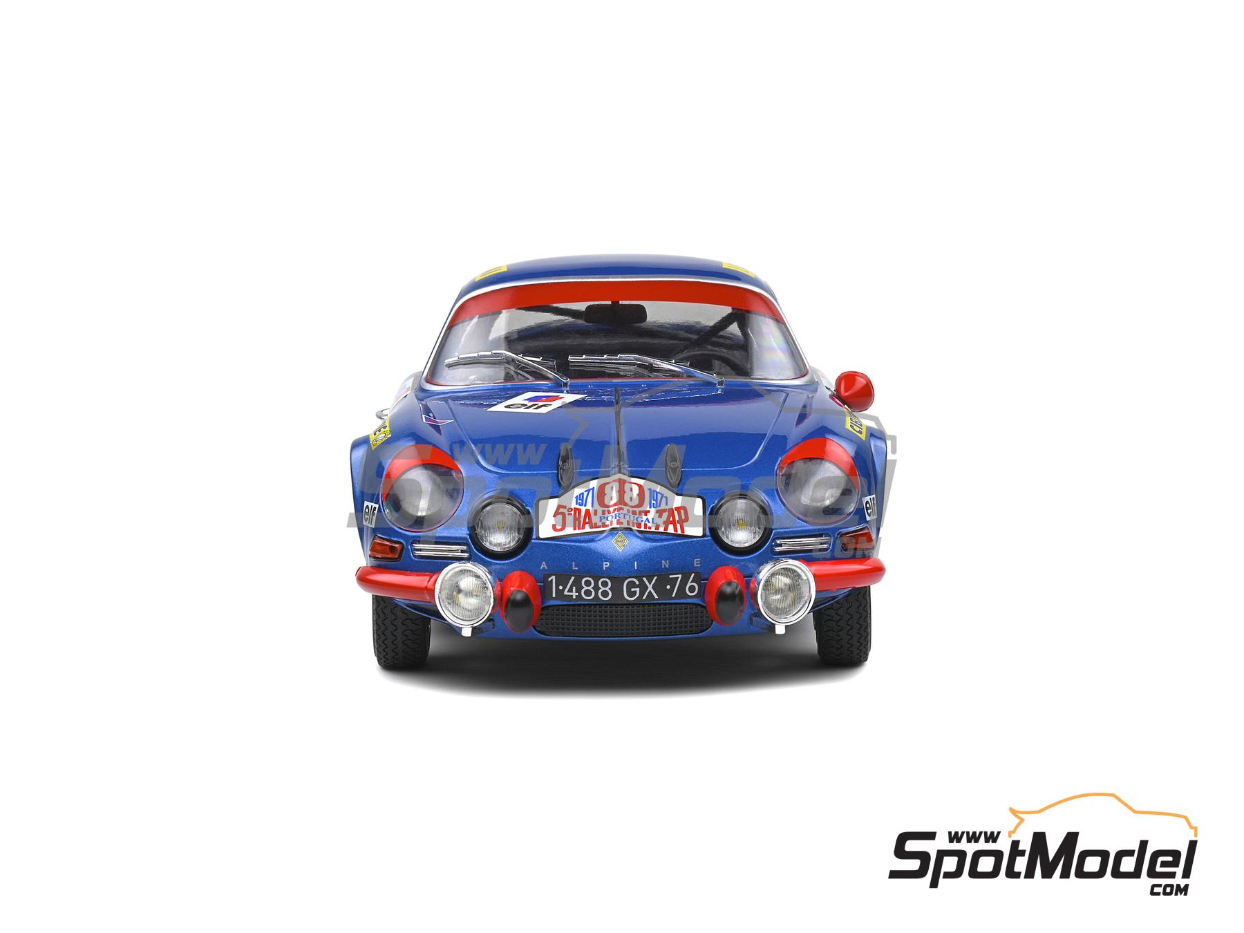Image 6: Alpine A110 1600S sponsored by Cibie, Elf - TAP Portugal Rallye 1971 | Diecast model car in 1/18 scale manufactured by Solido (ref.&nbsp;DIE-60730, also 3663506010163 and S1804202)