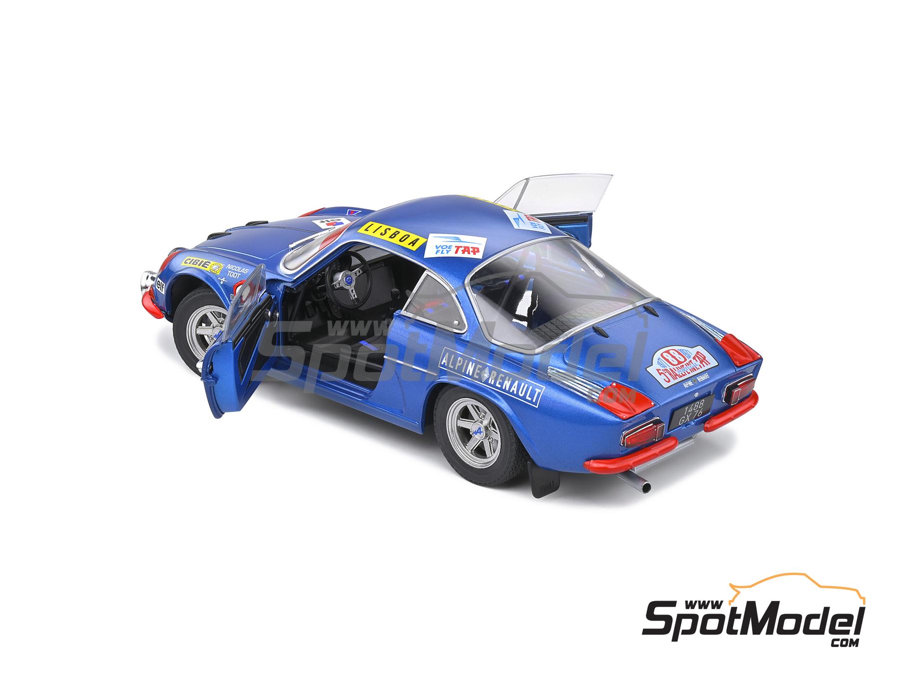 Image 7: Alpine A110 1600S sponsored by Cibie, Elf - TAP Portugal Rallye 1971 | Diecast model car in 1/18 scale manufactured by Solido (ref.&nbsp;DIE-60730, also 3663506010163 and S1804202)