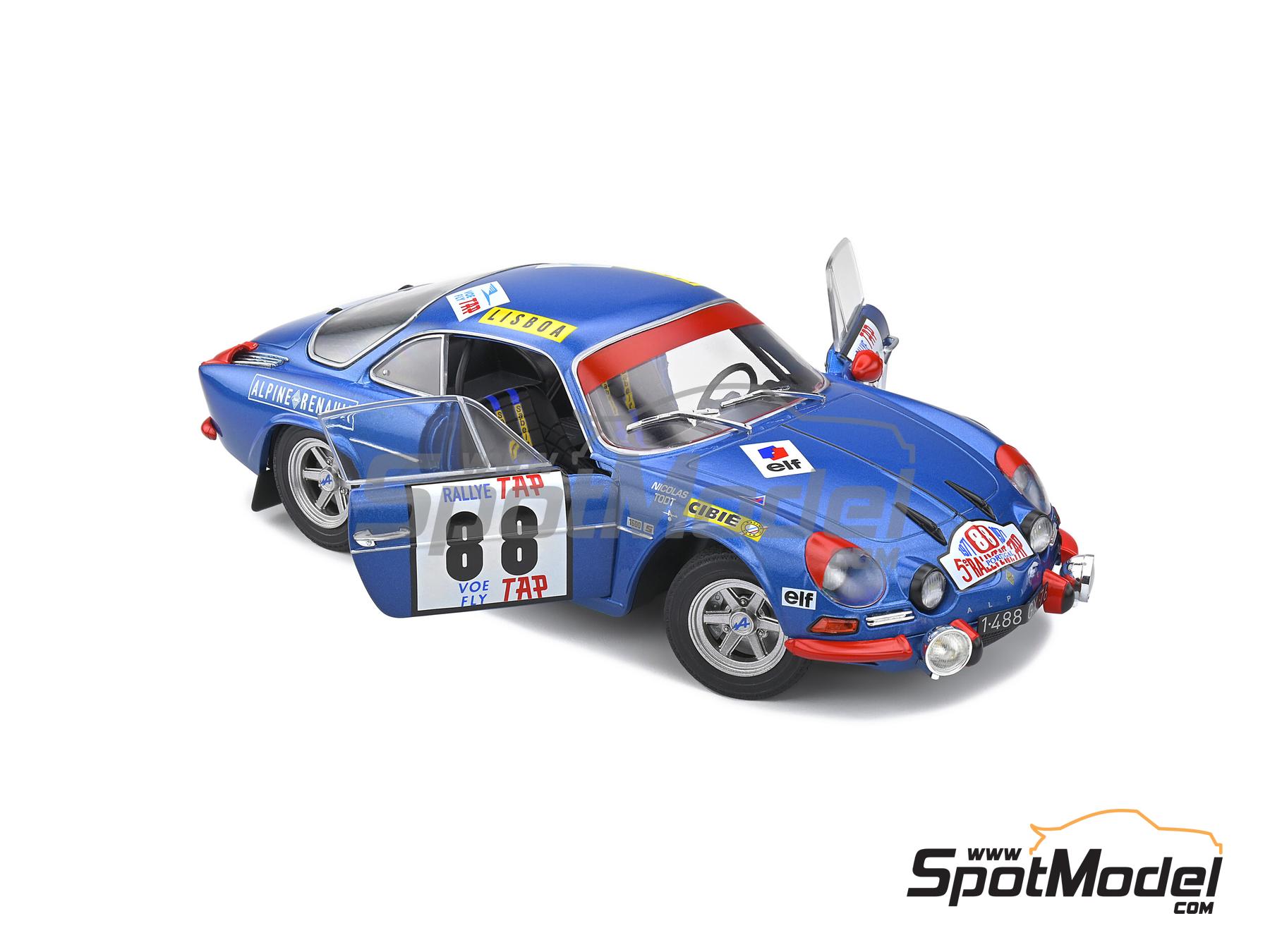 Image 8: Alpine A110 1600S sponsored by Cibie, Elf - TAP Portugal Rallye 1971 | Diecast model car in 1/18 scale manufactured by Solido (ref.&nbsp;DIE-60730, also 3663506010163 and S1804202)